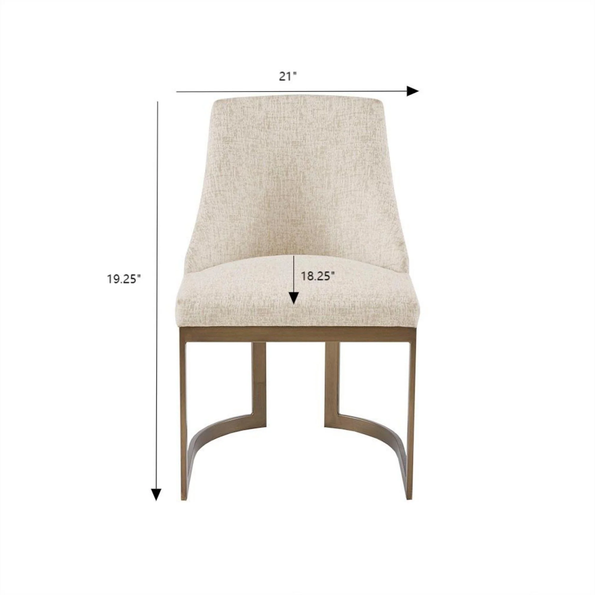 Contemporary Modern Accent Dining Chairs (Set of 2) - Image 8
