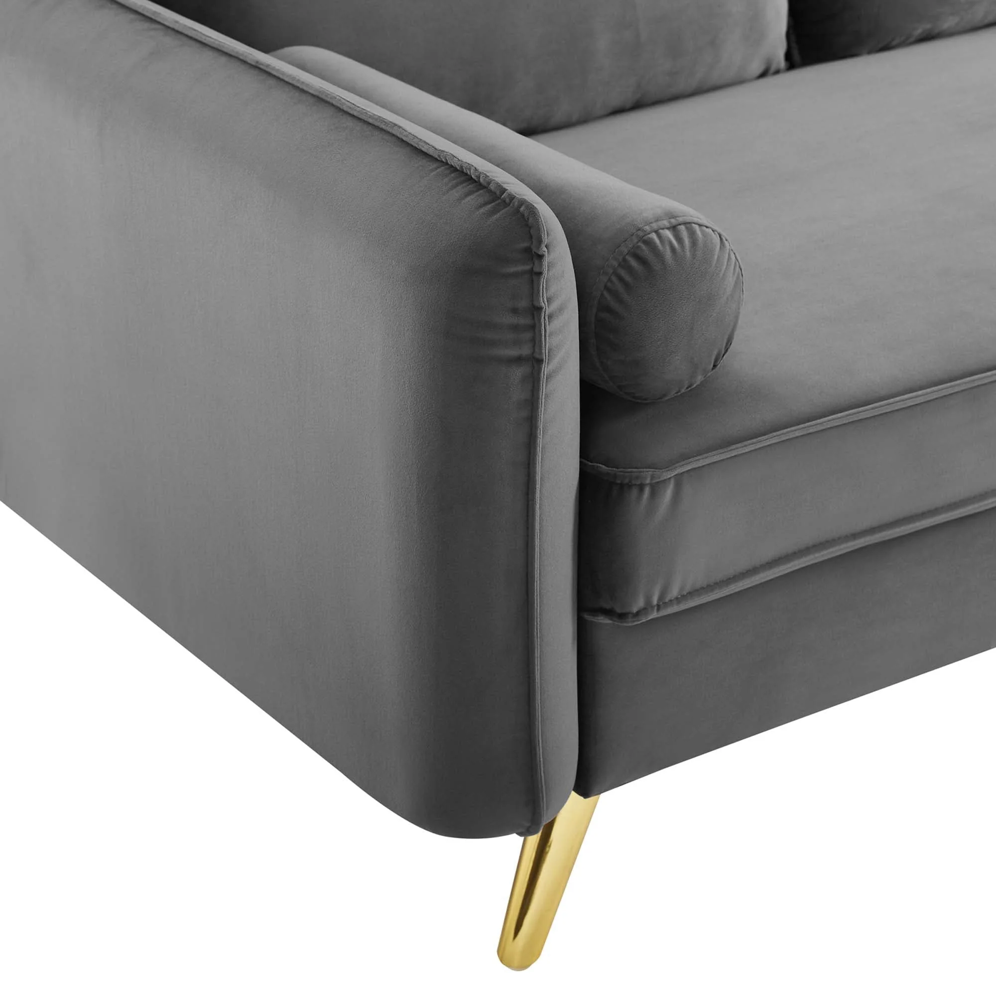 Contemporary Modern Performance Velvet Sofa - Image 24