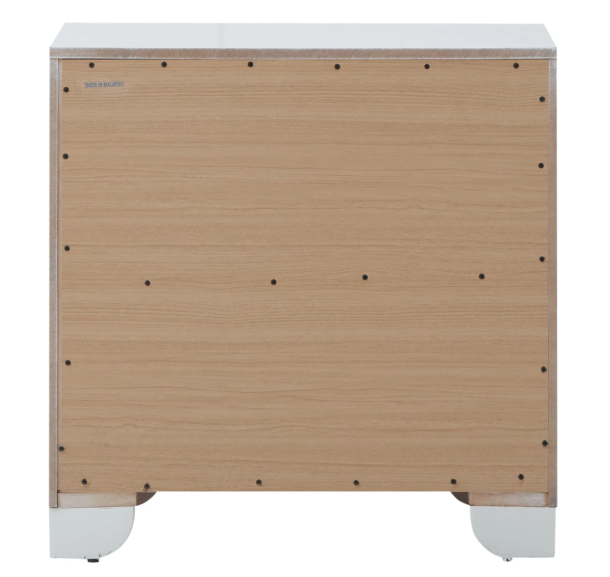 Contemporary Nightstand - Silver Champagne - Particle Board - Image 3
