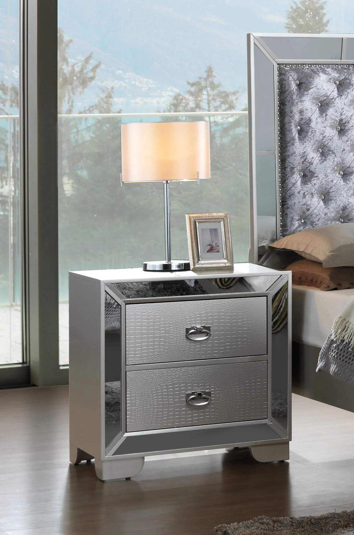 Contemporary Nightstand With Versatility - Image 4