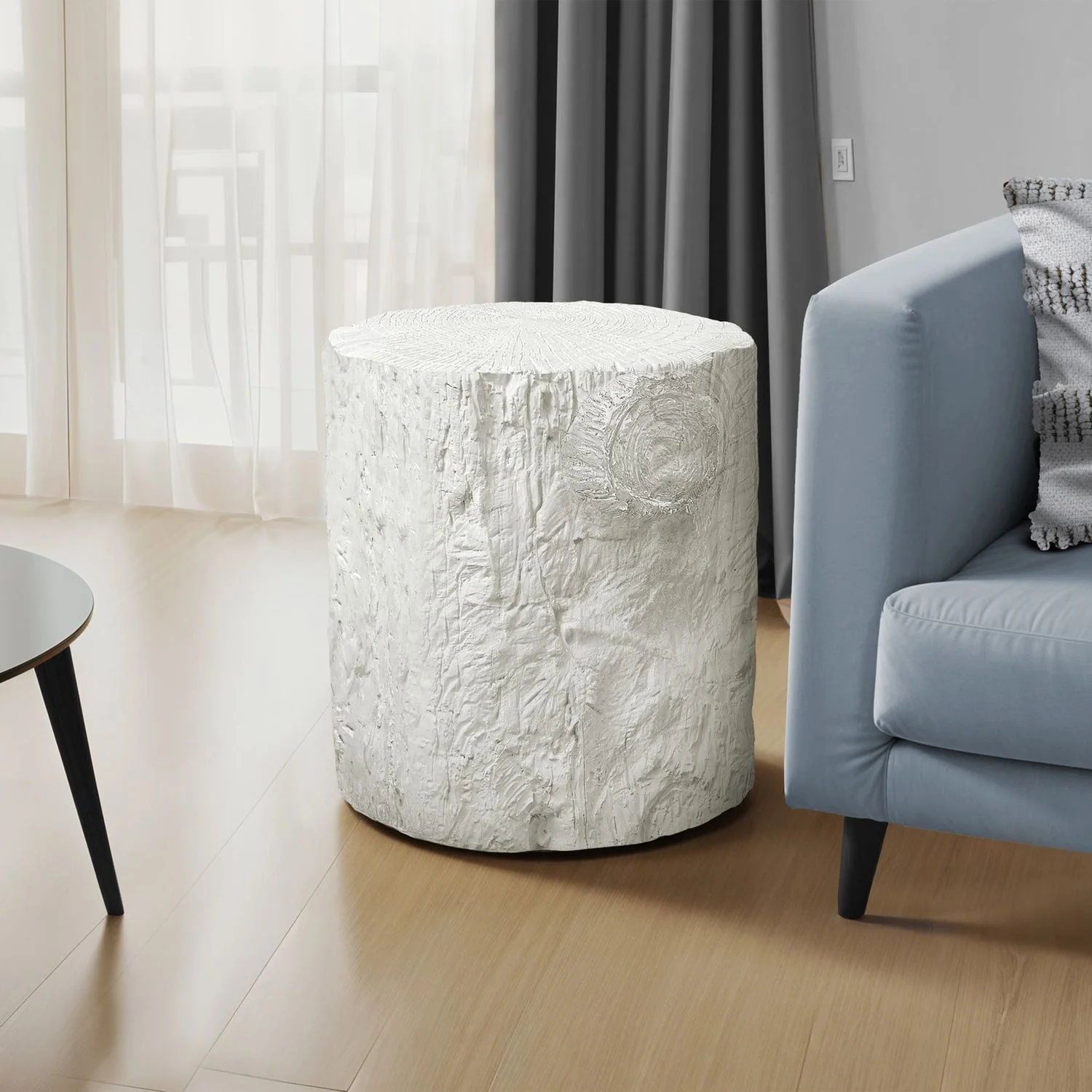 Contemporary Round Accent Table, Indoor / Outdoor - Image 9