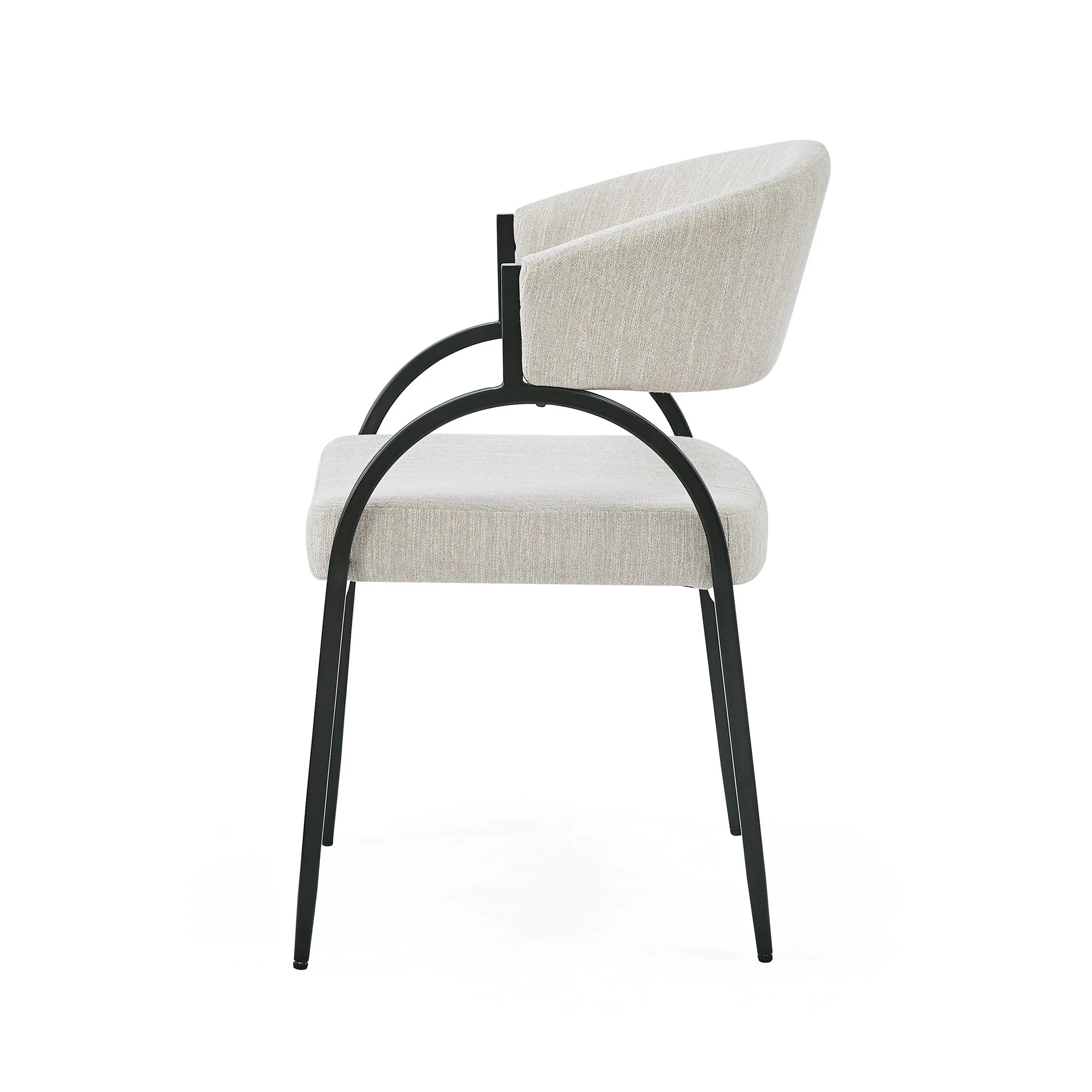 Contemporary Upholstered Dining Chairs With Metal Legs (Set of 2) - Image 10