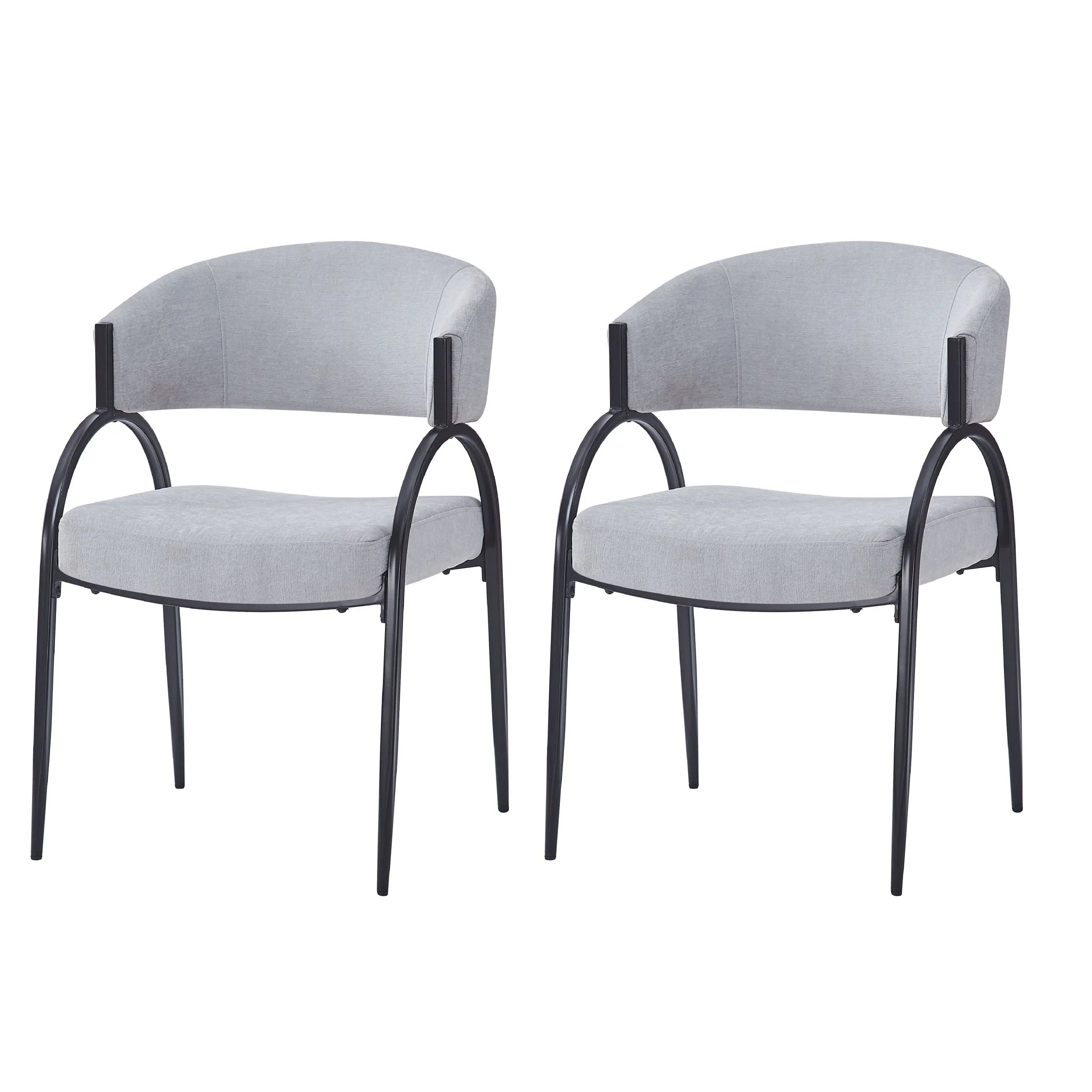 Contemporary Upholstered Dining Chairs With Metal Legs (Set of 2) - Image 14