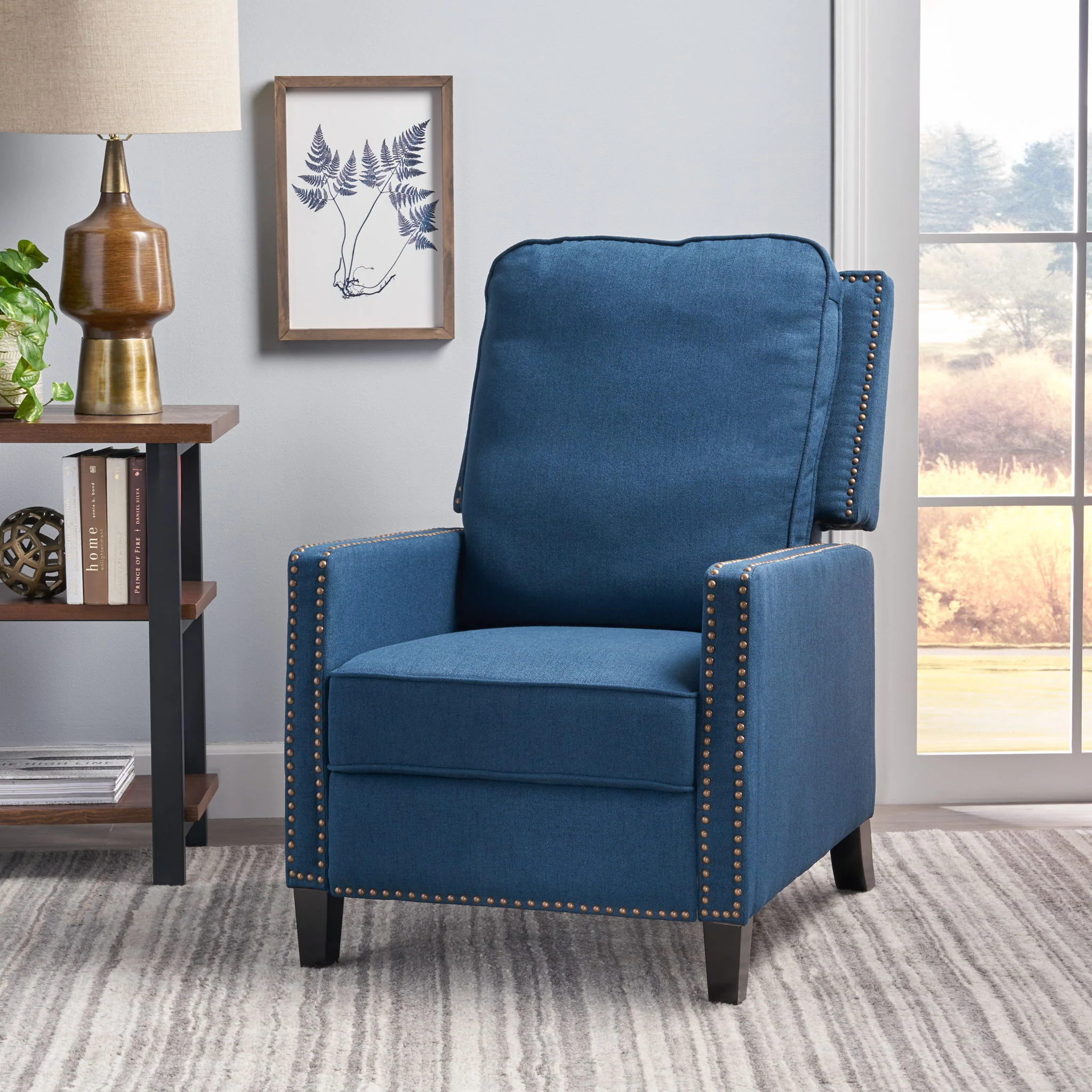 Contemporary Wide Manual Standard Recliner - Image 6