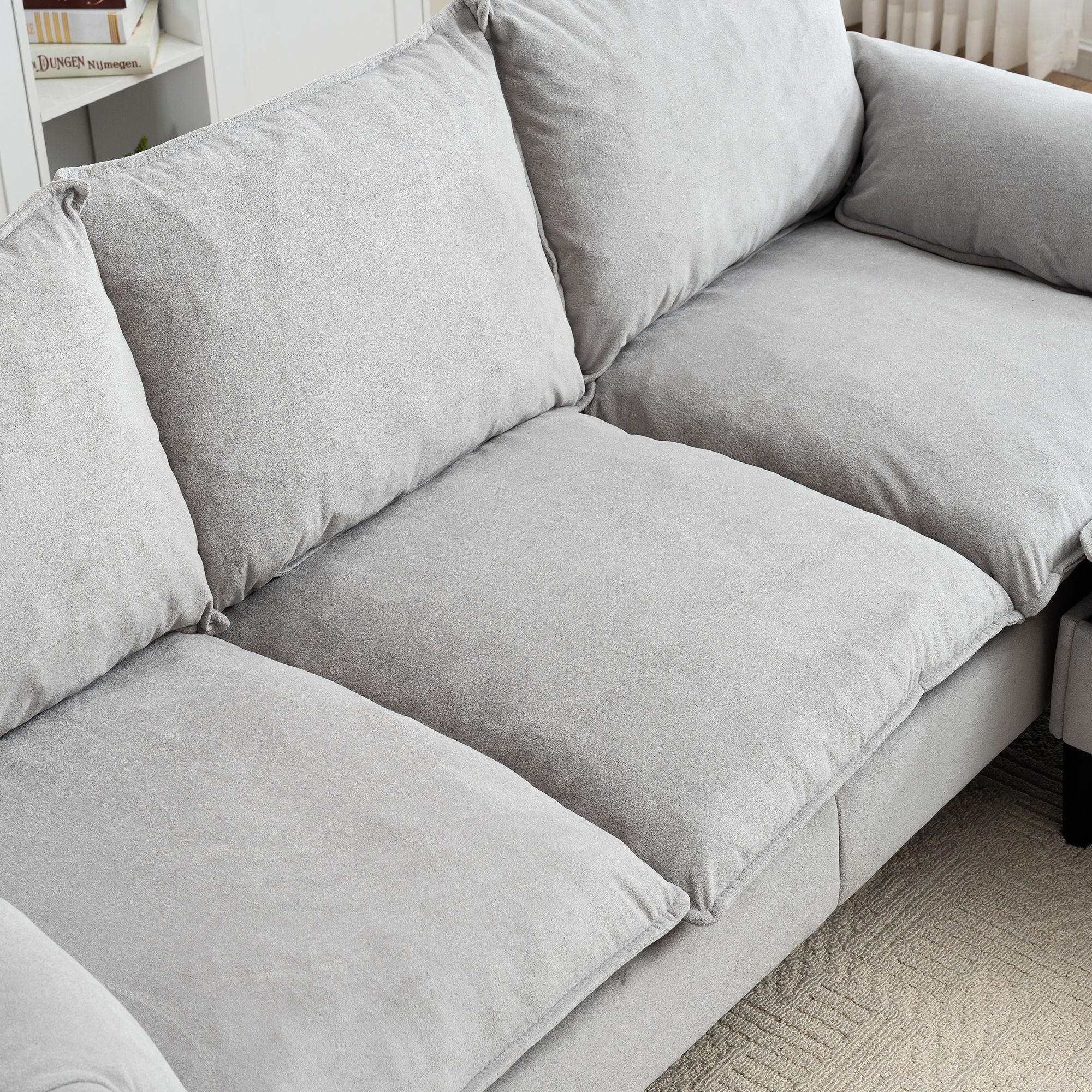Convertible Combination Sofa With Footstools With Storage - Image 17
