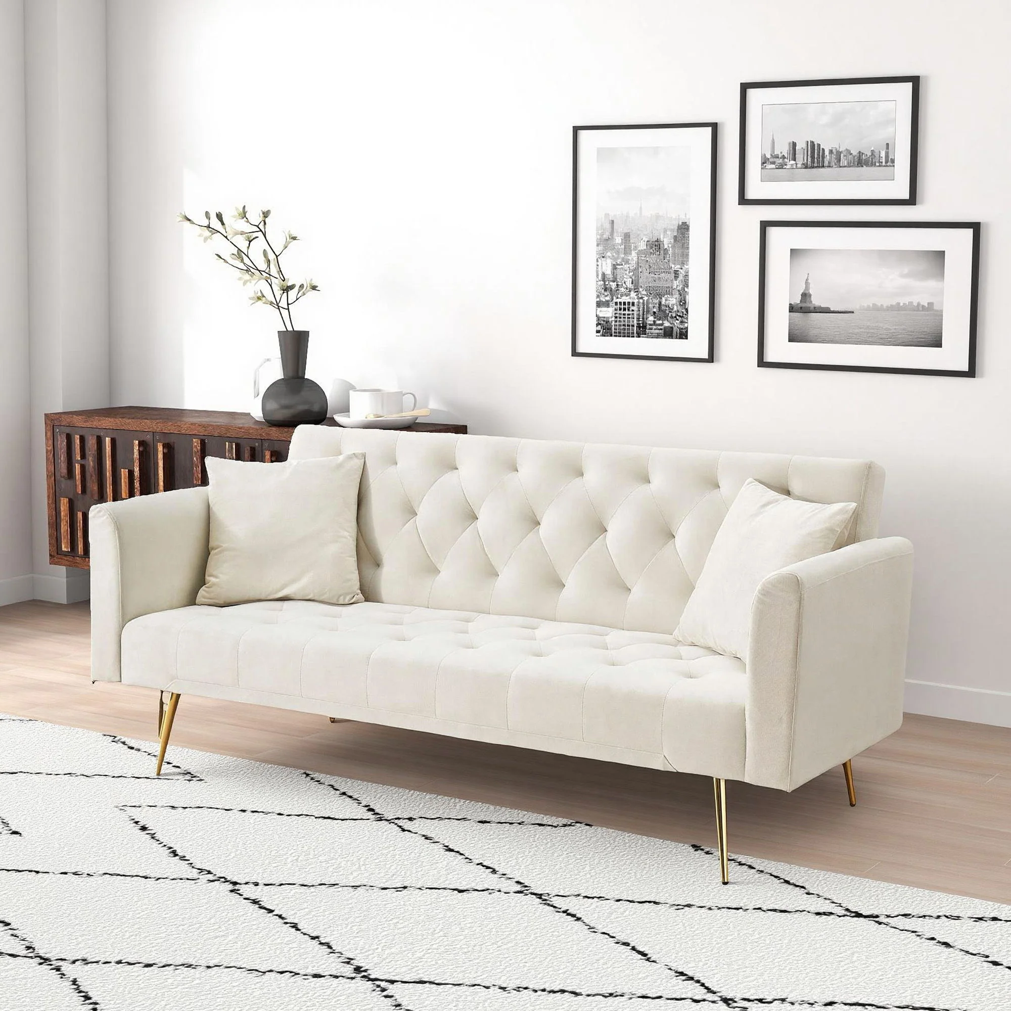 Convertible Double Folding Living Room Sofa Bed - Image 22