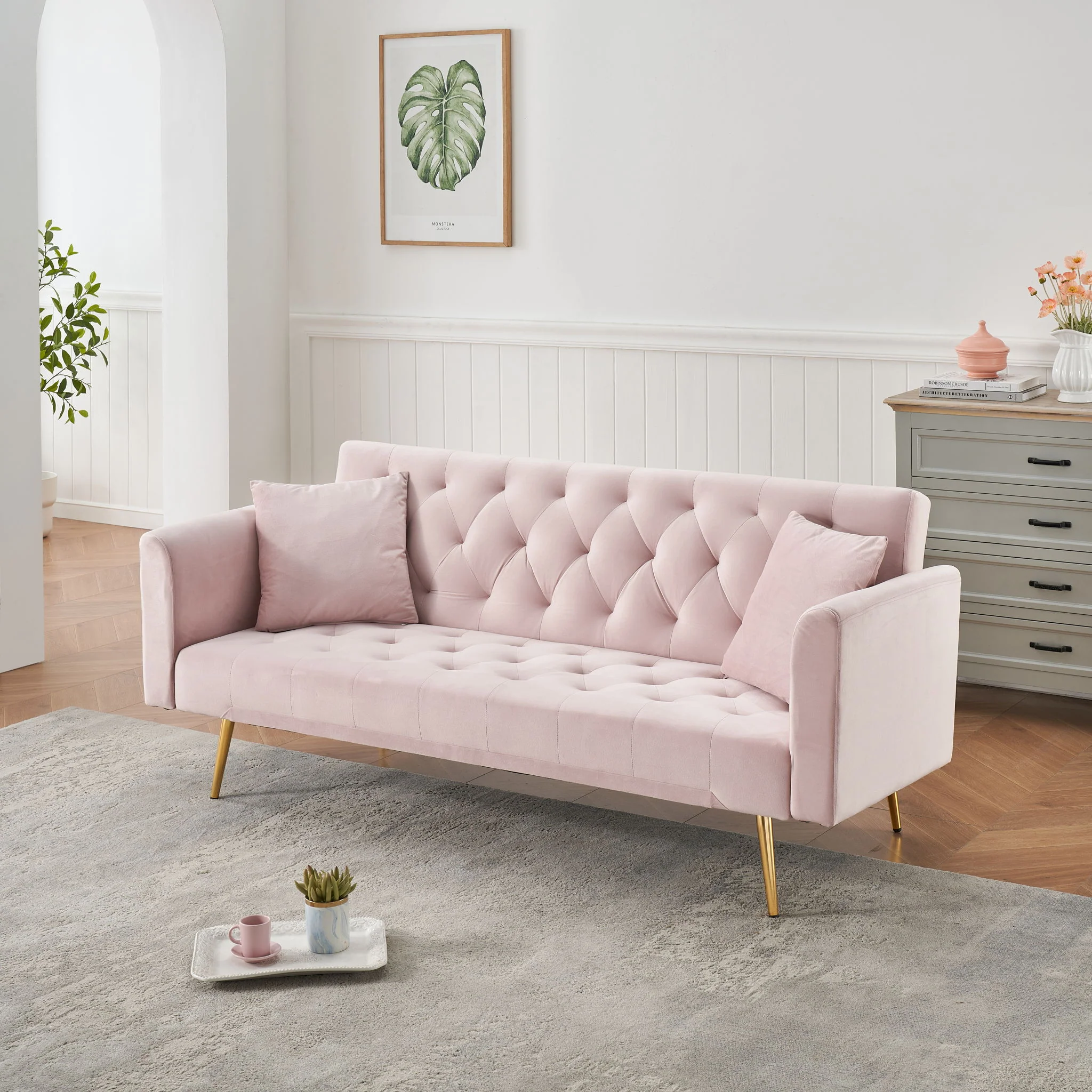 Convertible Double Folding Living Room Sofa Bed - Image 25