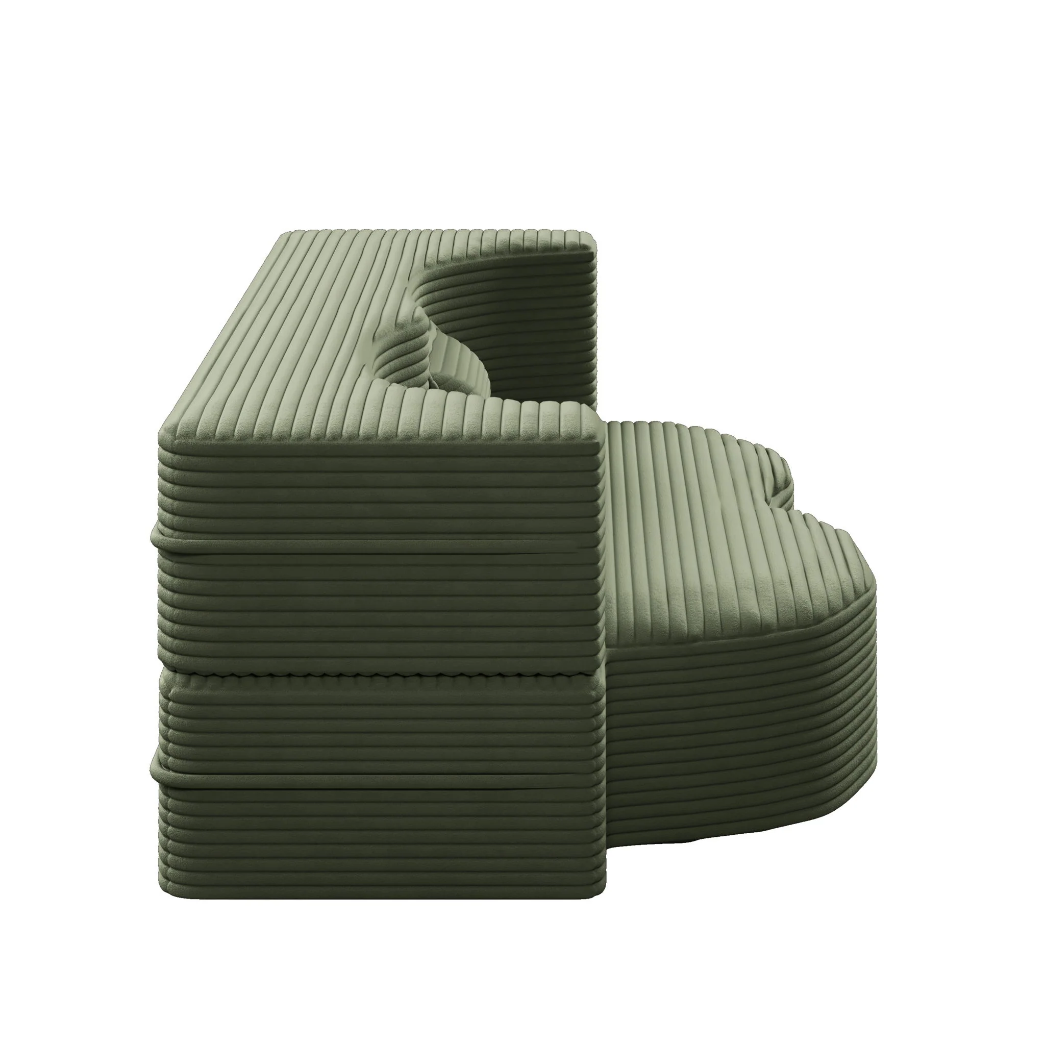 Convertible Foam-Filled Sleeper Sofa Bed With 2 Pillows - Image 14