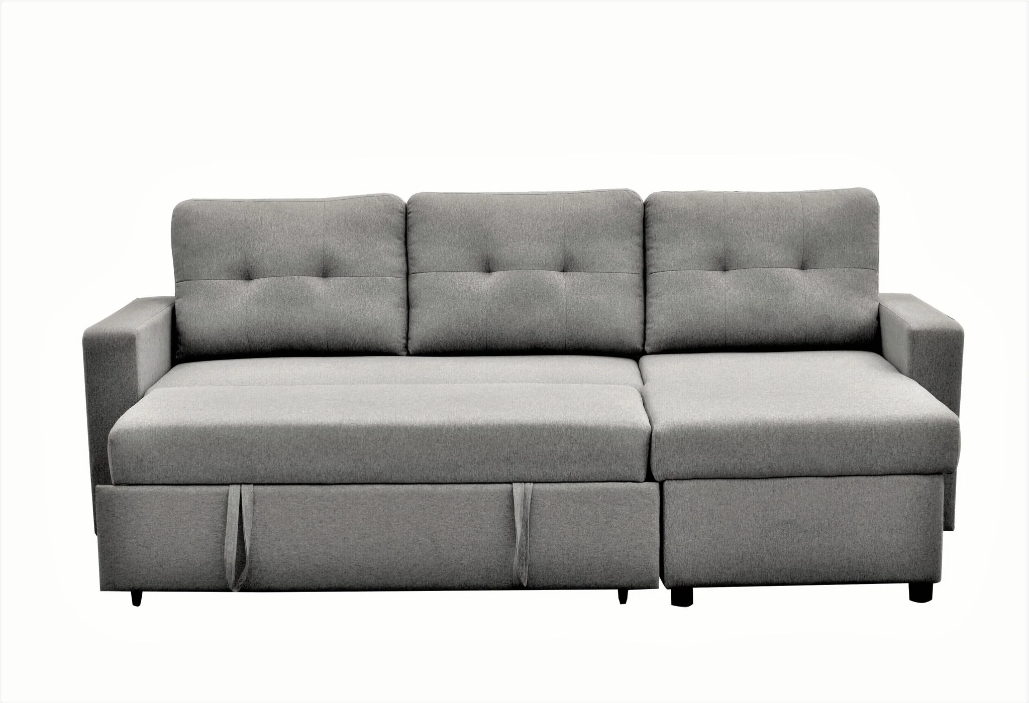 Convertible L Shaped Sectional Sleeper Sofa Bed, Saving Pull Out Couch - Image 21