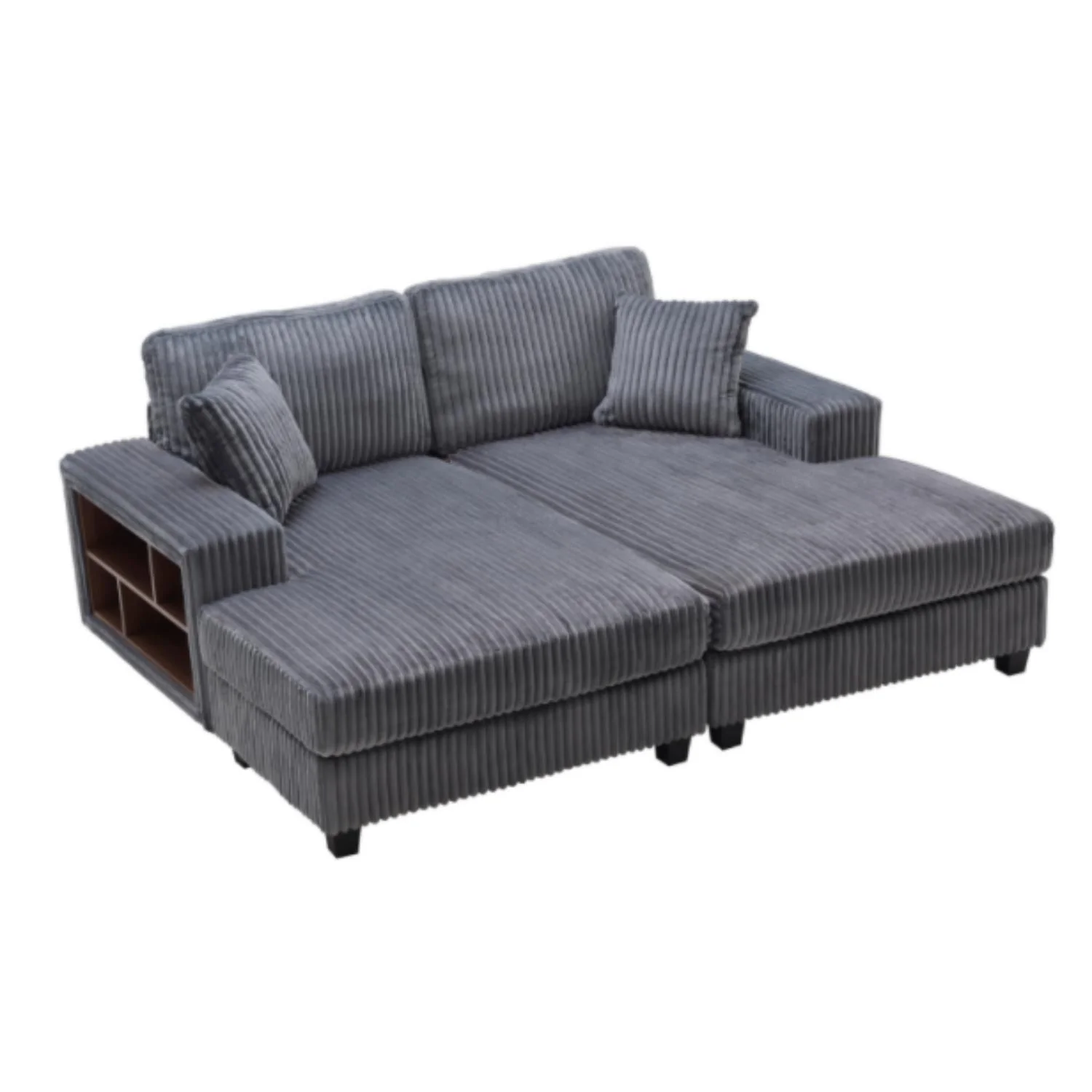 Convertible Sectional Sofa, Sleeper Oversized Living Room Lounge - Image 3
