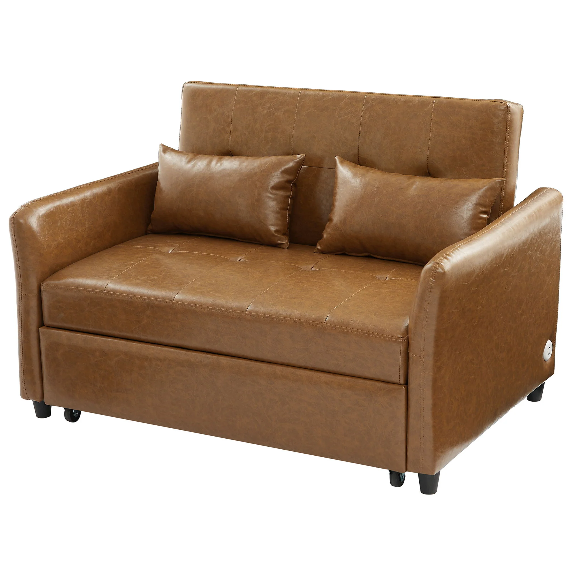 Convertible Sleeper Bed, Adjustable Oversized Armchair With 3 USB Ports - Image 2