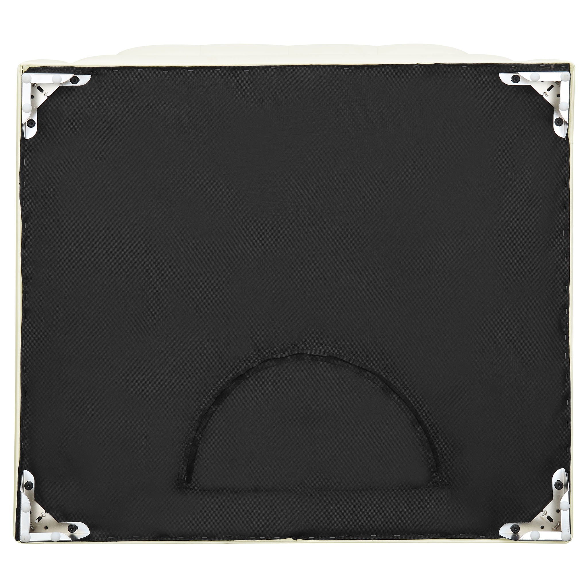 Cordelia - Square Ottoman - White - Image 8