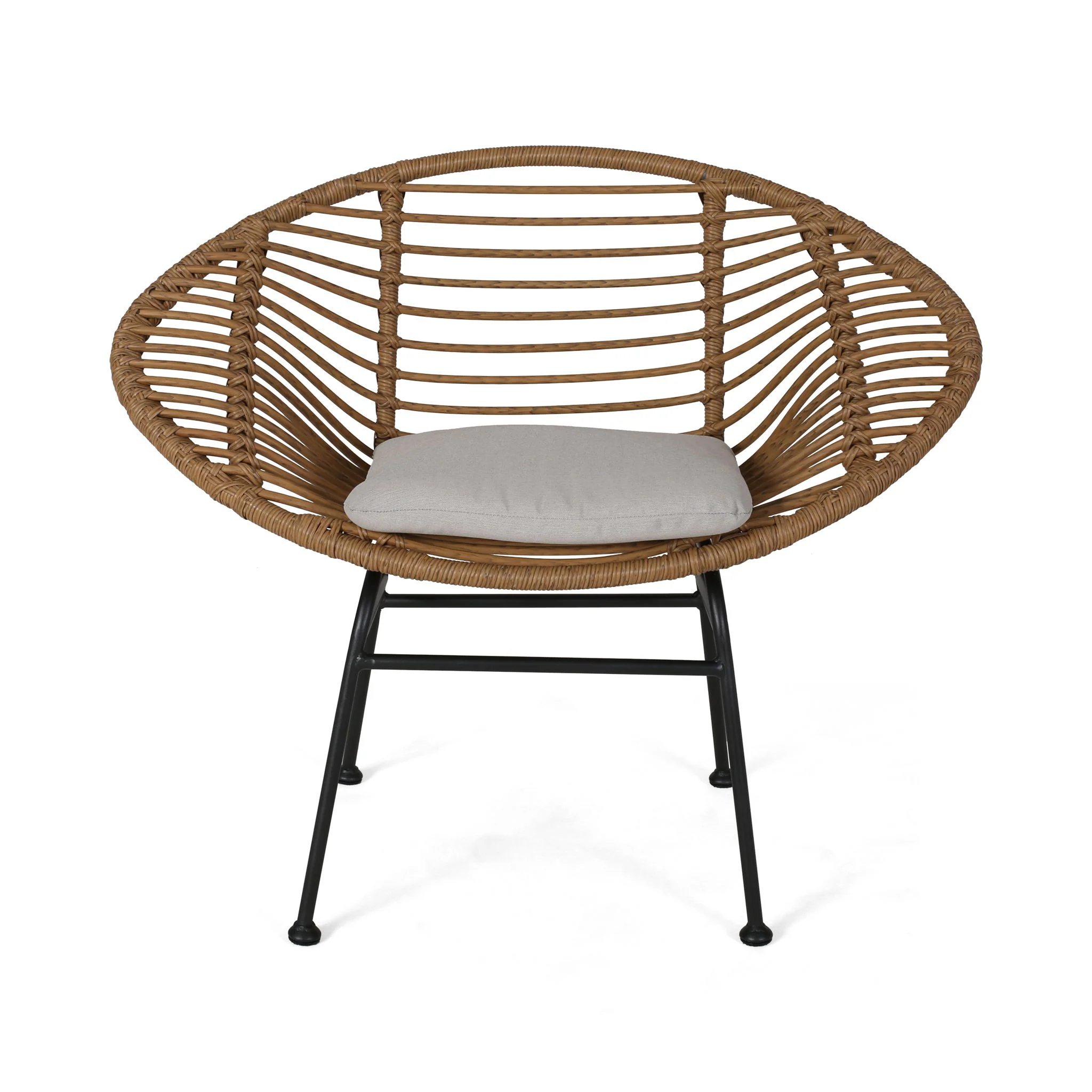 Cordella - Outdoor Woven Wicker Chairs With Cushions, (Set of 2) - Image 14