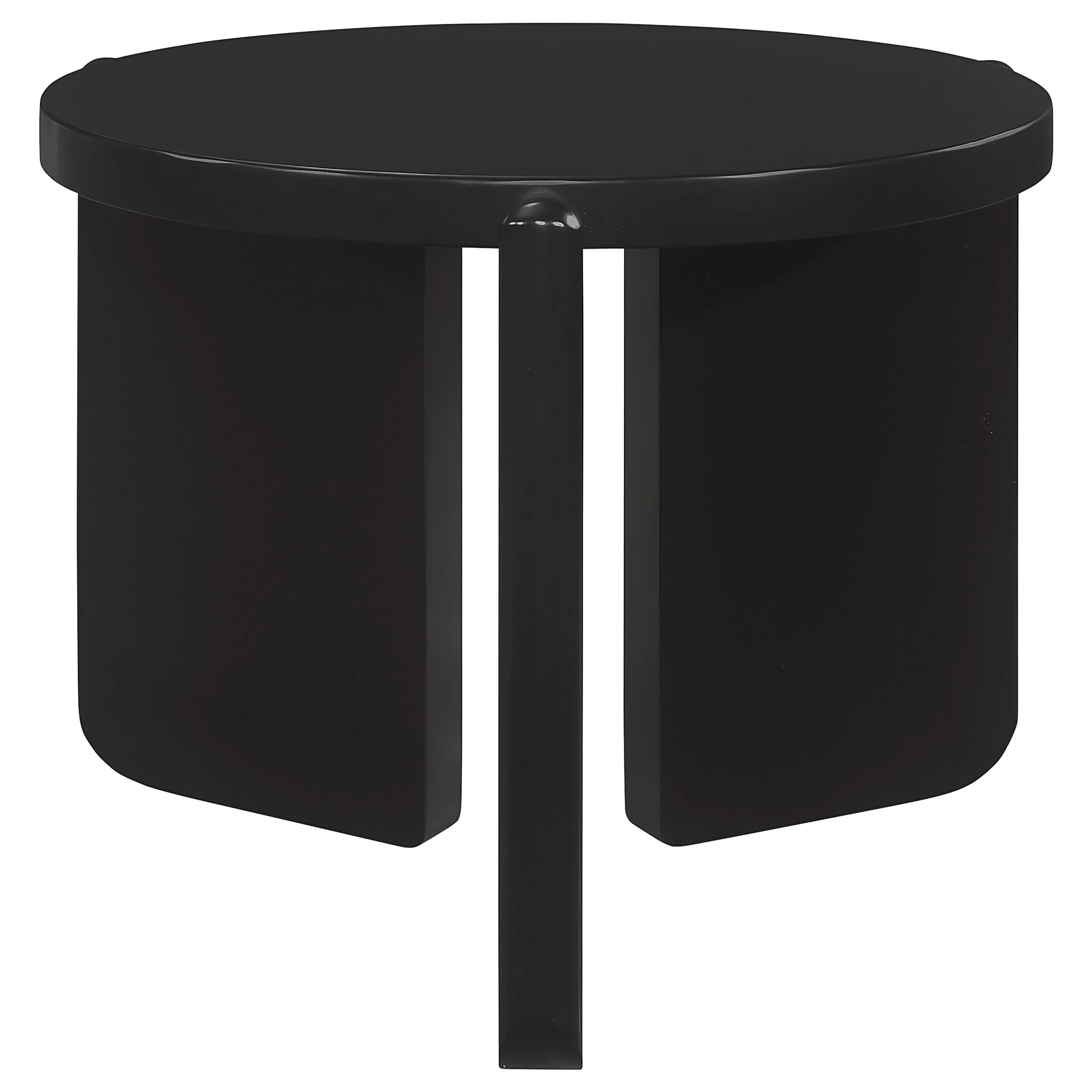 Cordova 2-Piece Solid Wood Coffee and End Table Set Black - Image 3
