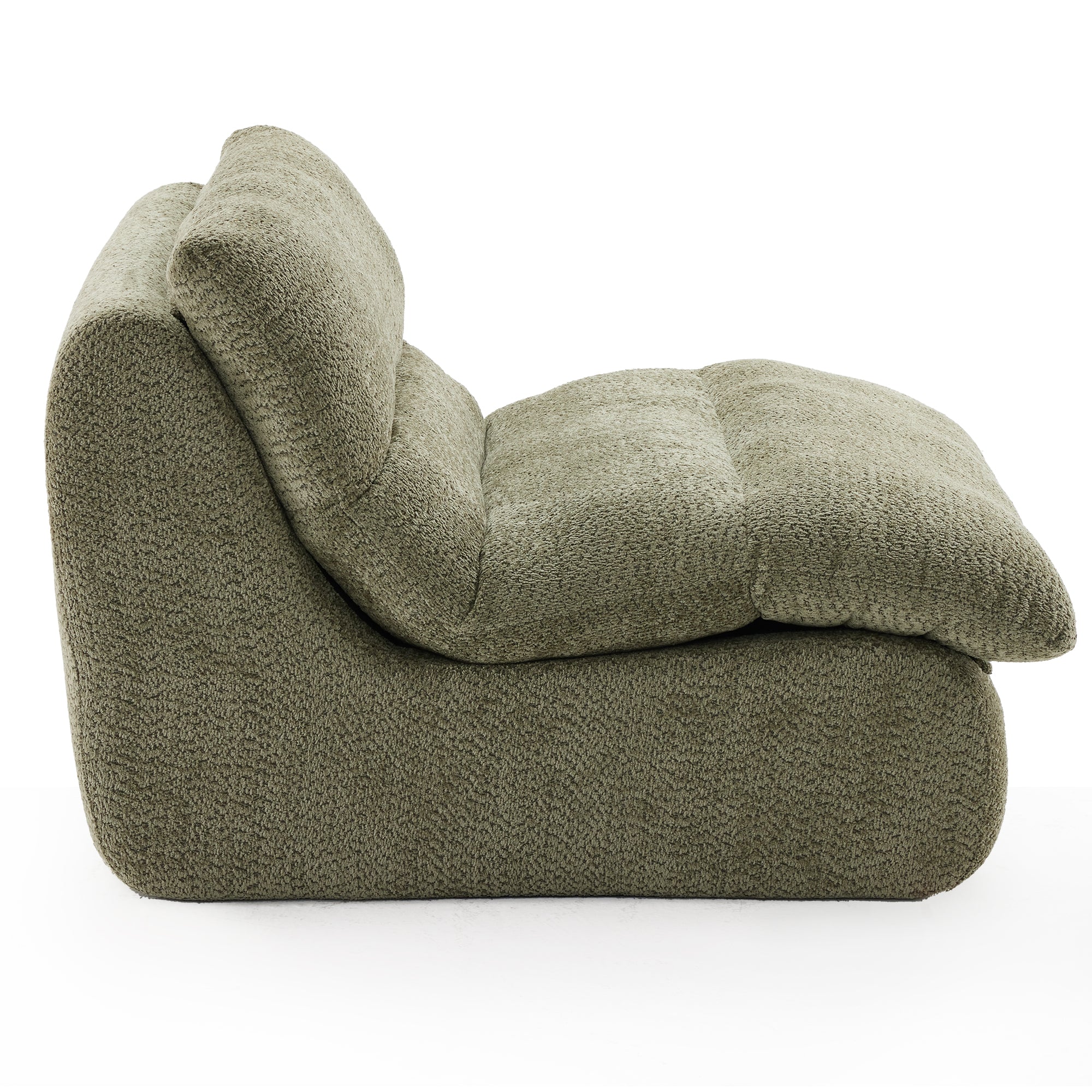 Corinth 41" Modern Upholstered Armchair Ergonomic Metal Frame Lounge Chair - Image 5