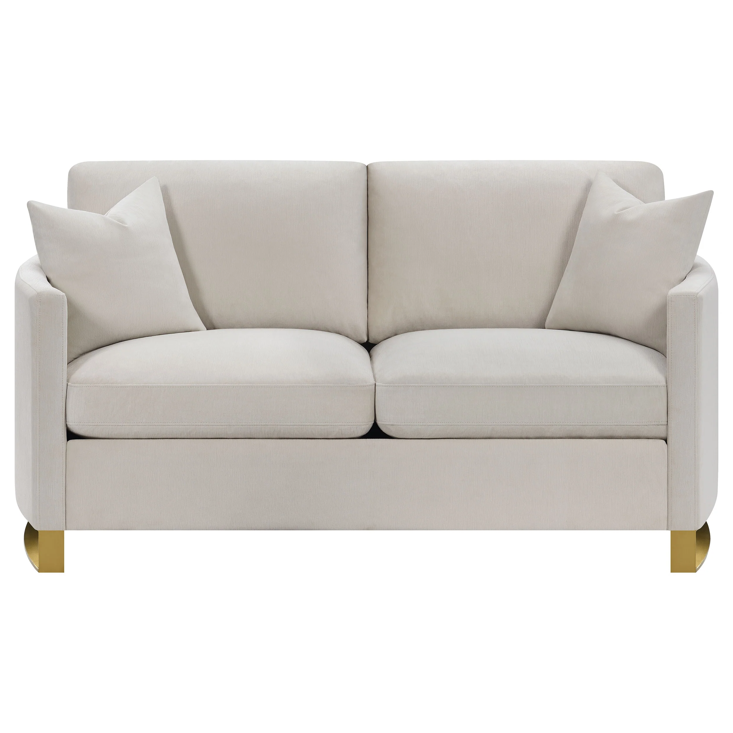 Corliss 2-Piece Upholstered Arched Arm Sofa Set Beige - Image 10