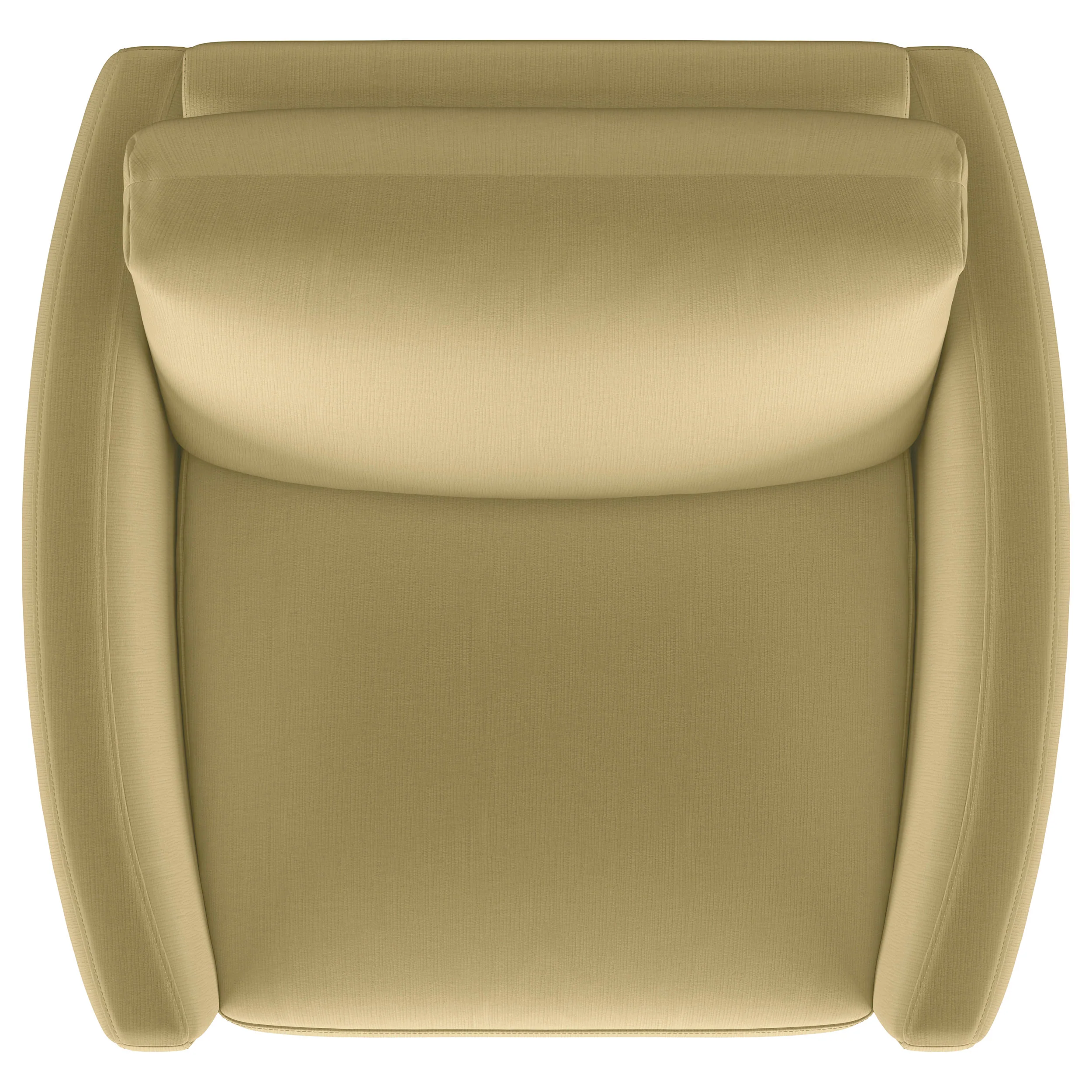 Corliss Upholstered Curved Track Arm Chair in Camel - Image 8
