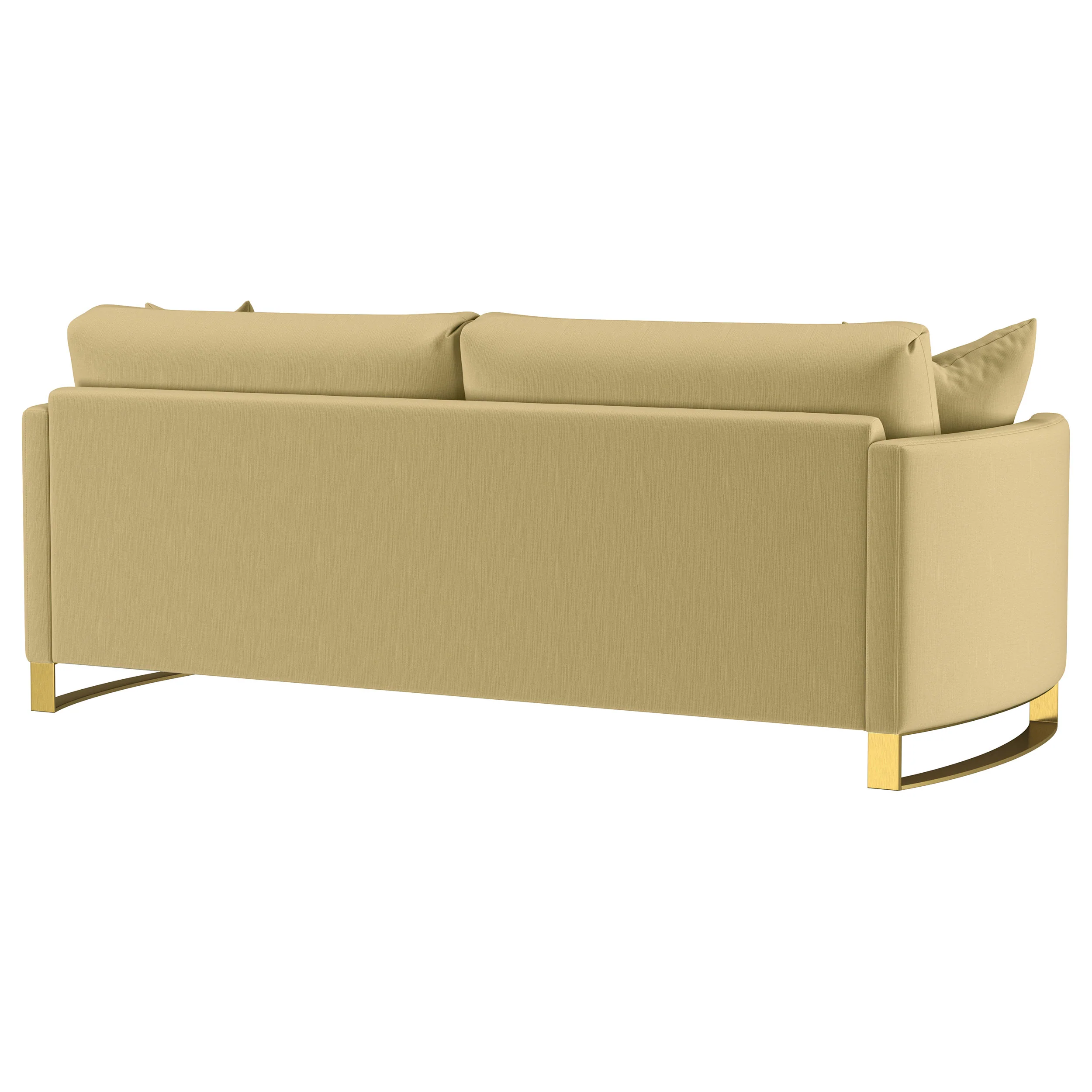 Corliss Upholstered Curved Track Arm Sofa in Camel - Image 9