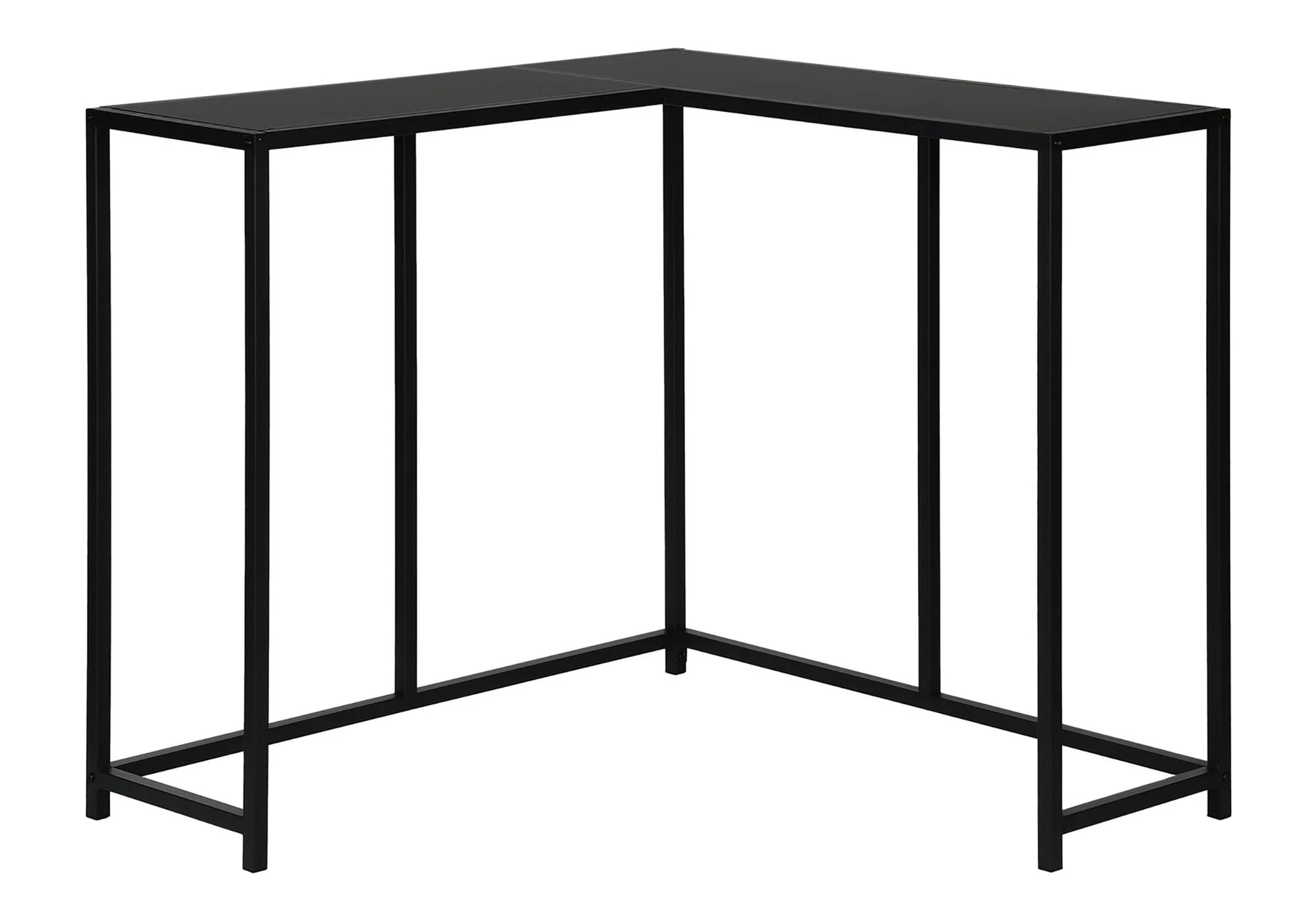 Corner Accent Console Table For Entryway, Contemporary & Modern - Black - Image 9