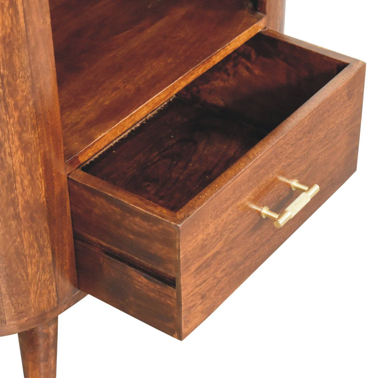 Cortez - T Bar Open Slot Cabinet - Dark Brown - Image 6