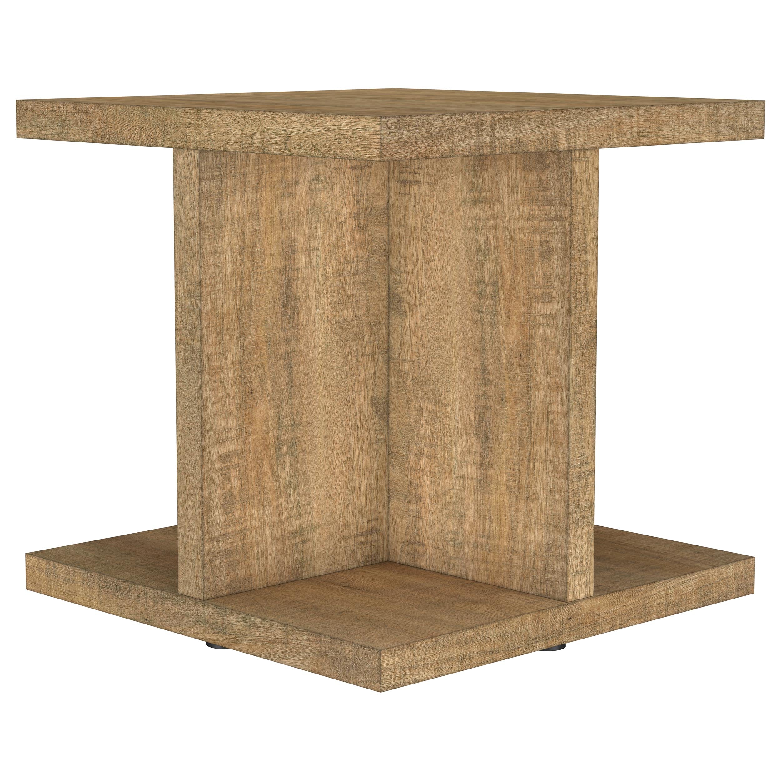 Cortona Square Mango Wood End Table with Storage - Image 5
