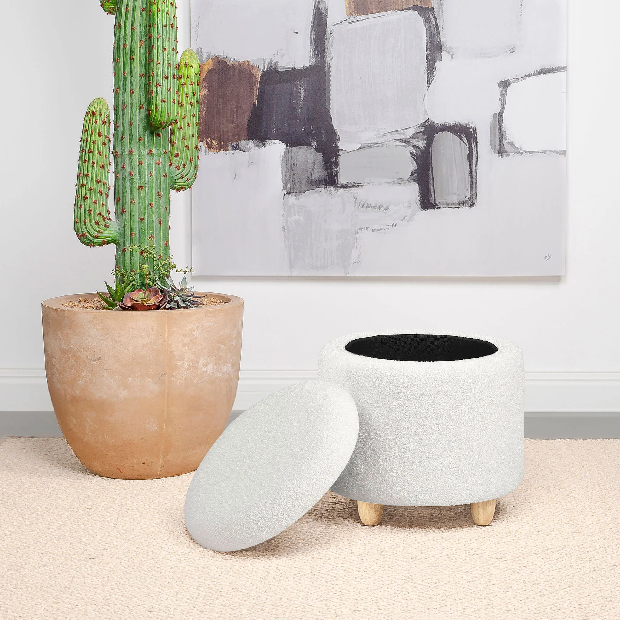 Corvair - Round Storage Ottoman - Image 5