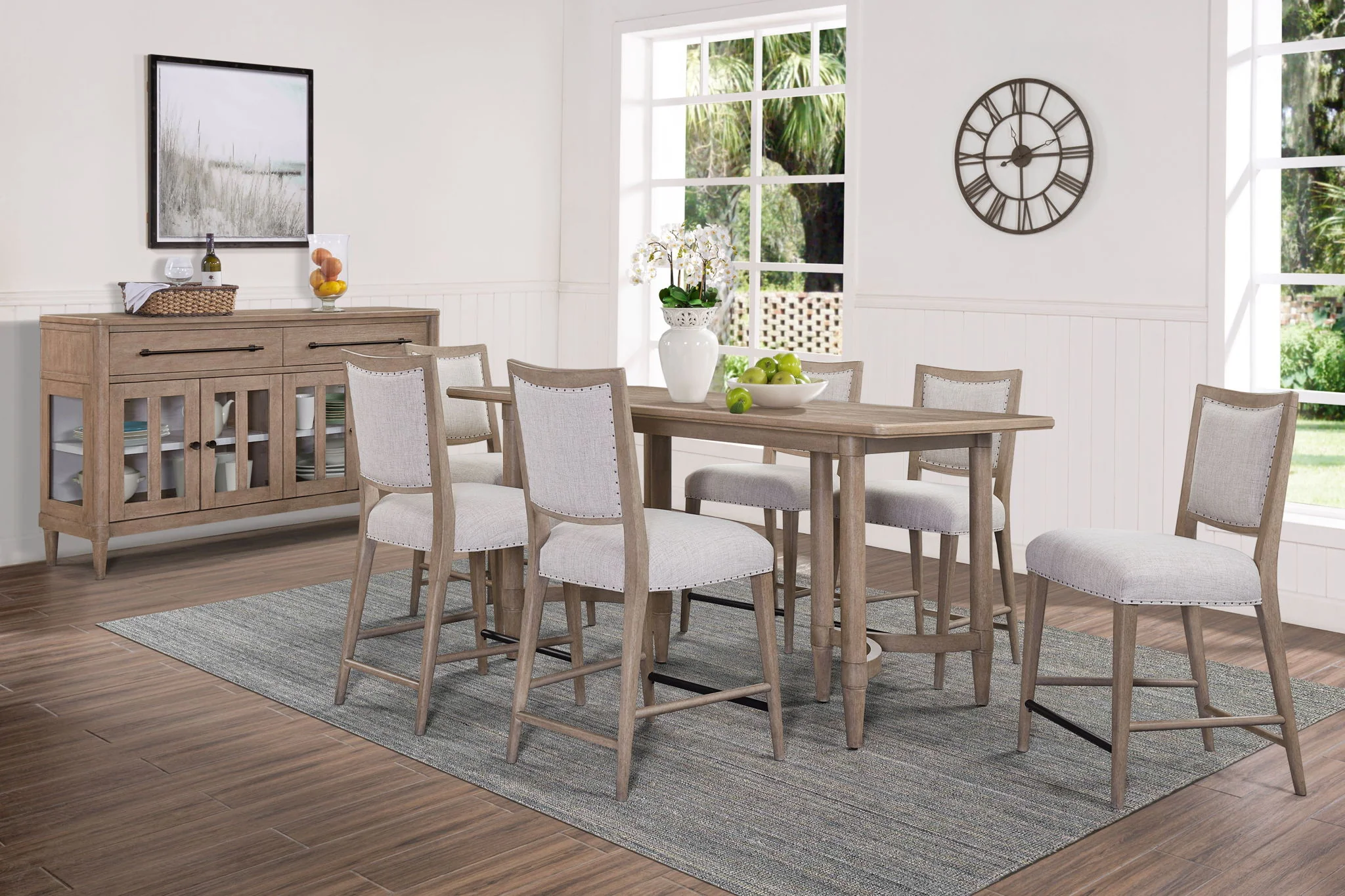 Counter Height Dining Table Colored - Sand - Image 5