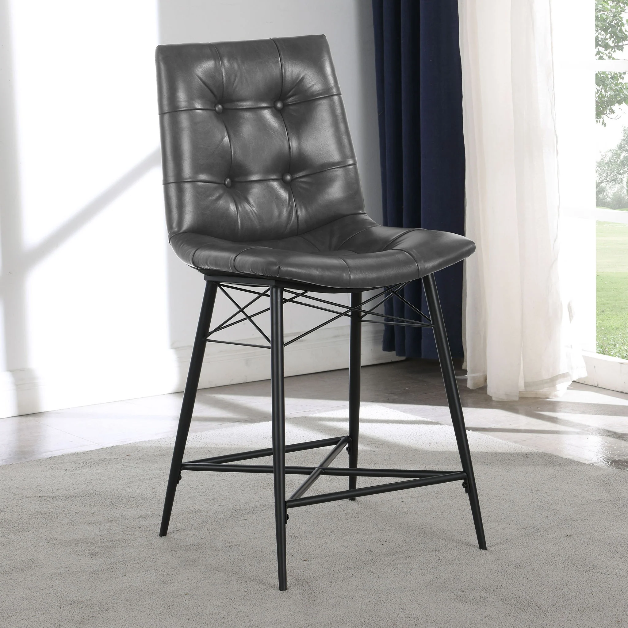 Counter Height Stools & Padded Seat (Set of 2) - Image 15