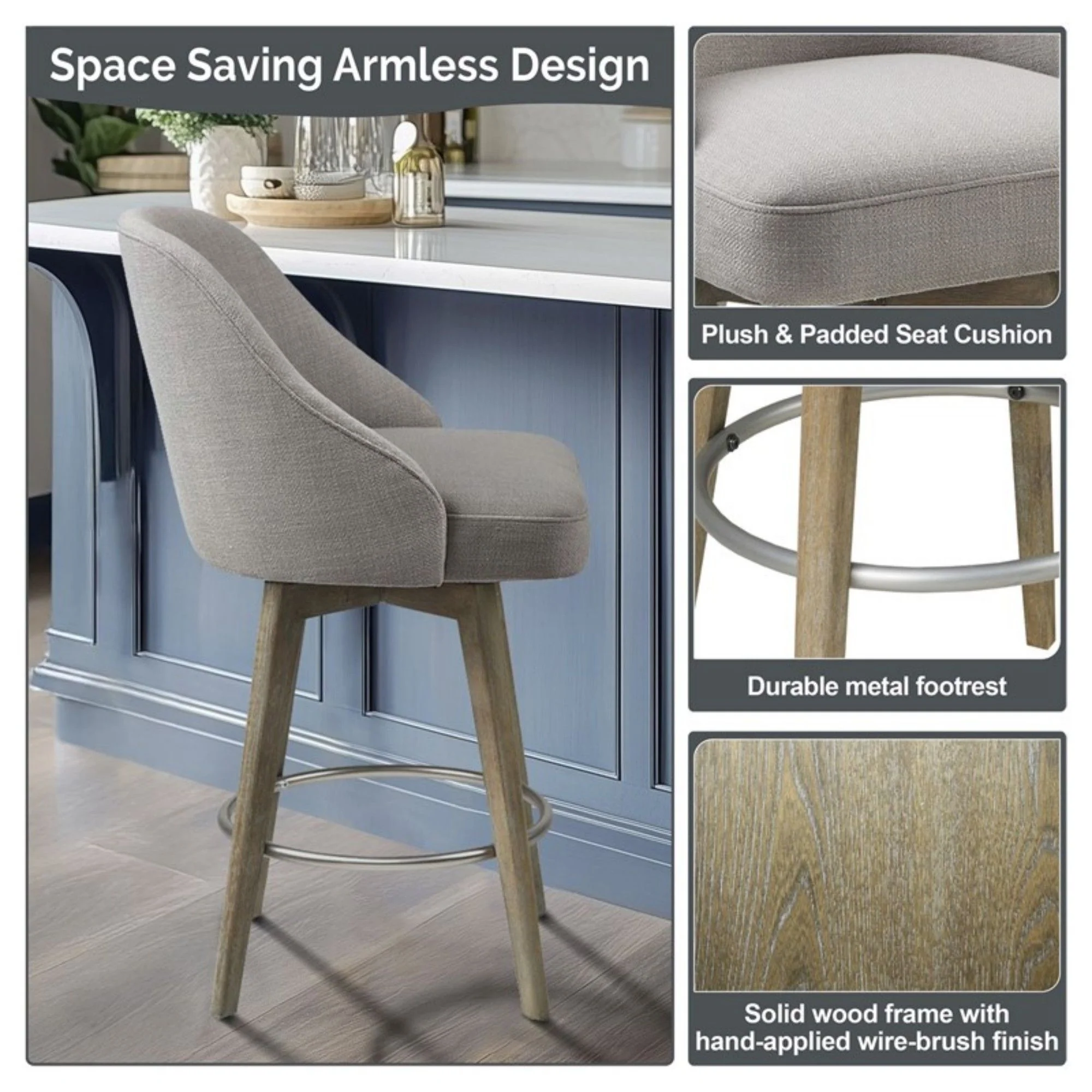 Counter Stool With Swivel Seat - Image 13