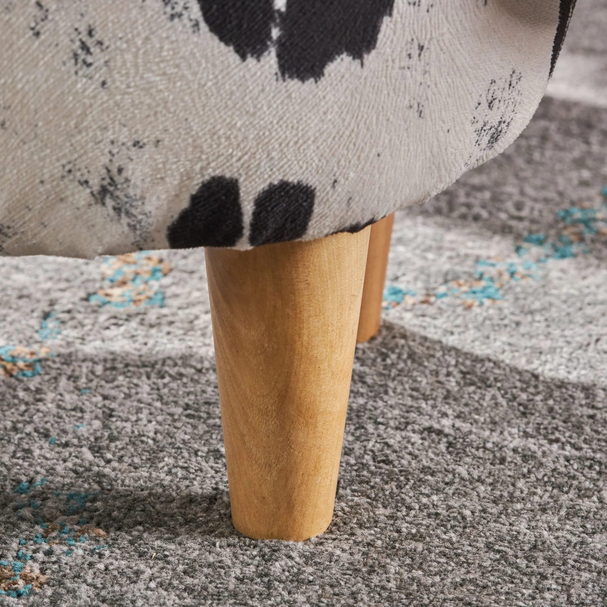 Cow Shaped Ottoman Footstool - Image 9