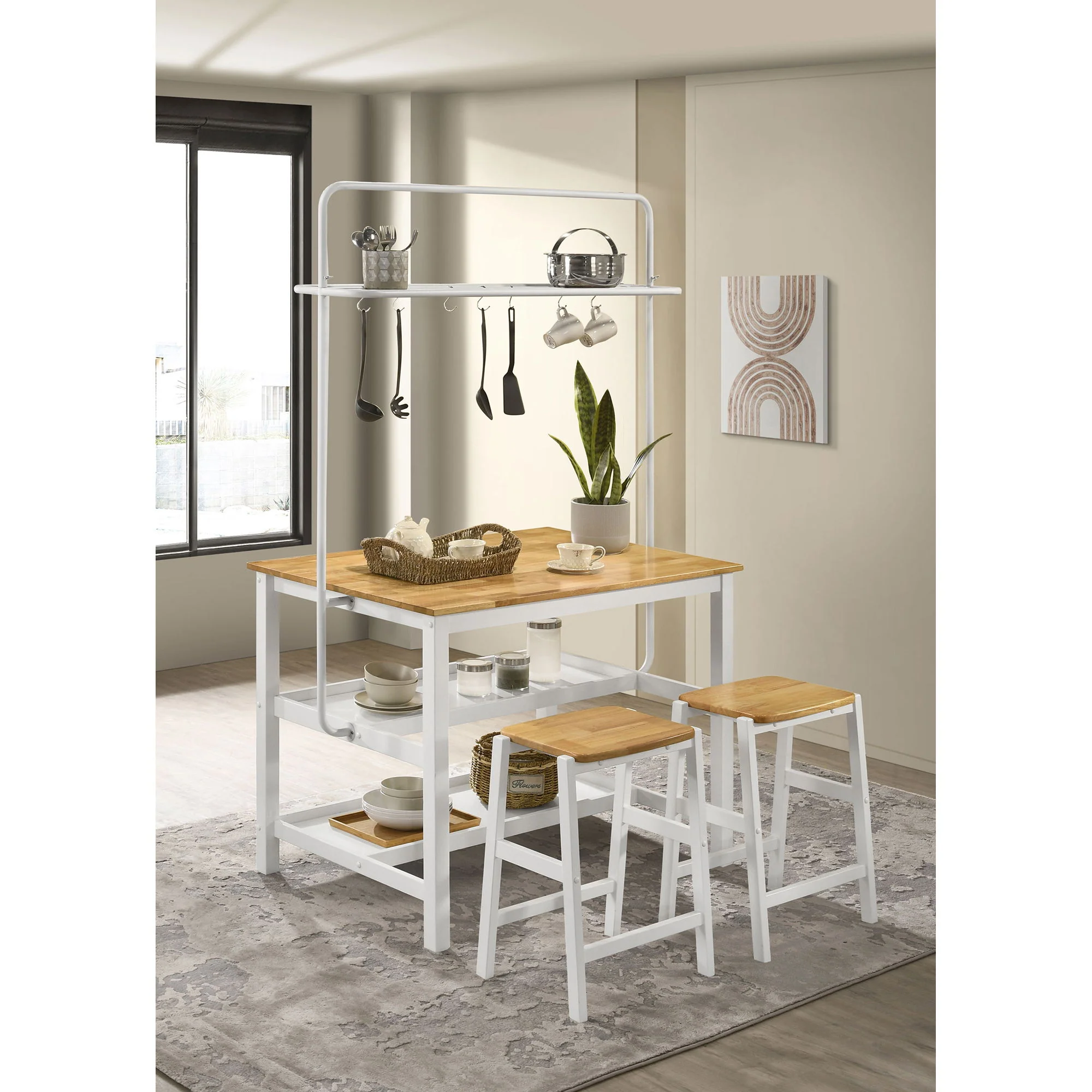 Cowichan - Backless Counter Stool (Set of 2) - White - Image 7