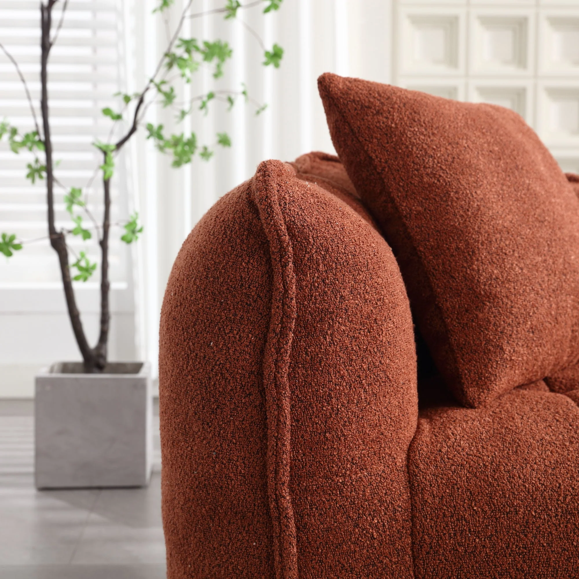 Cozy Beanbag Chair With High Resilience Foam Core For 2 - Image 10