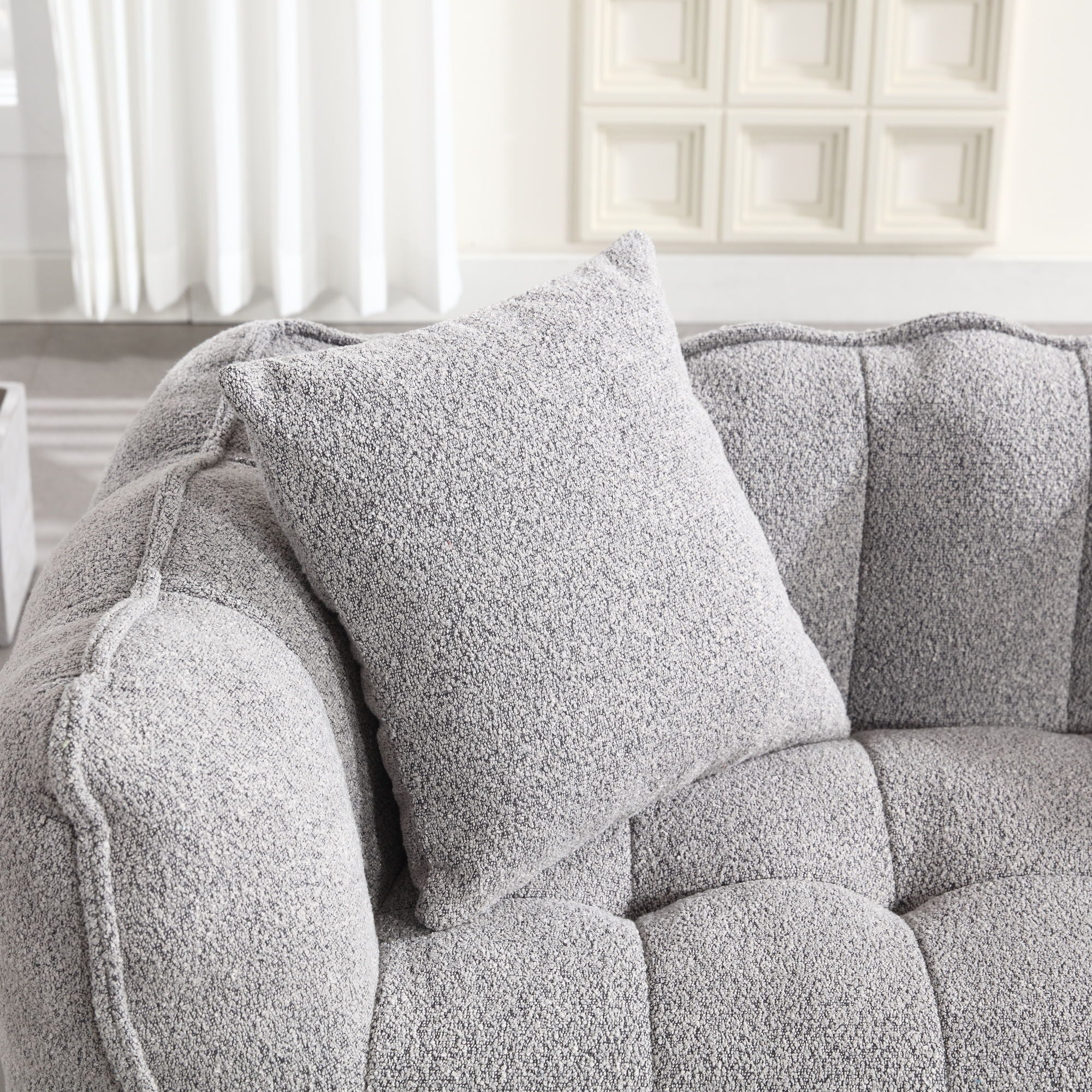 Cozy Beanbag Chair With High Resilience Foam Core For 2 - Image 13