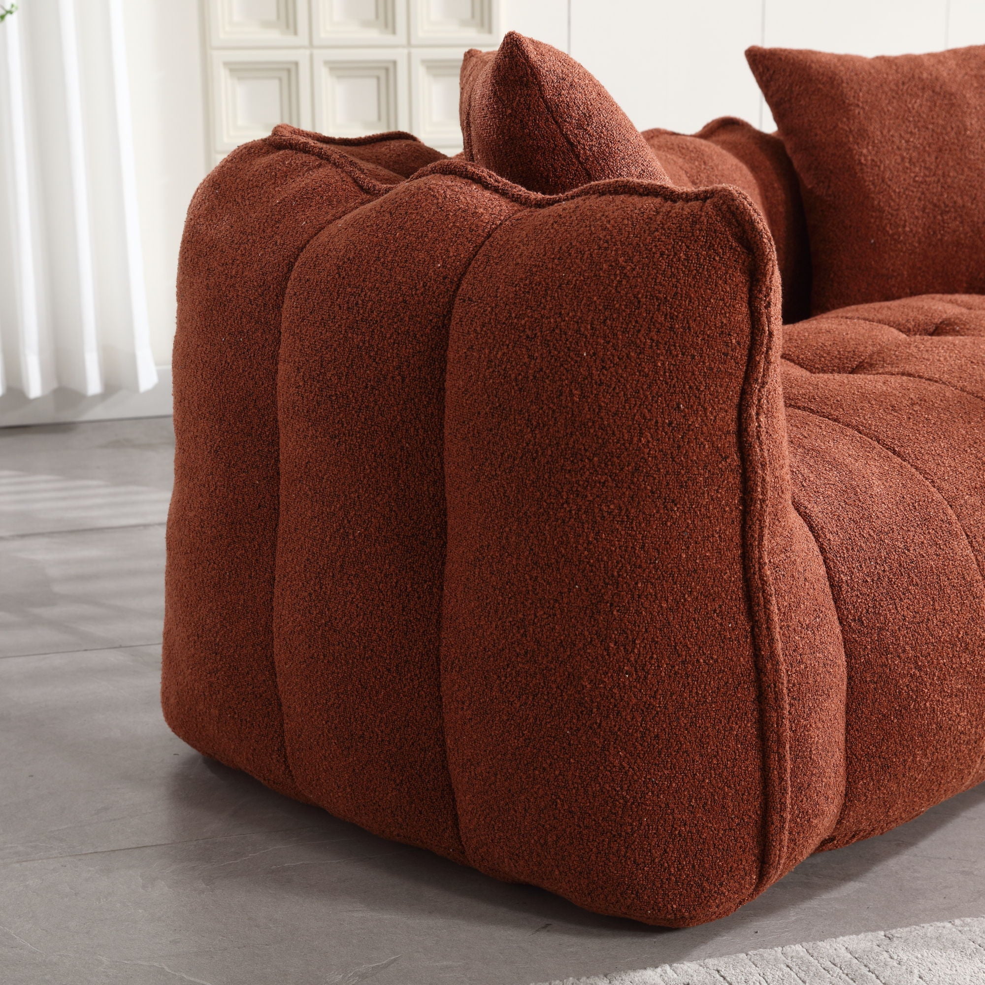 Cozy Beanbag Chair With High Resilience Foam Core For 2 - Image 25