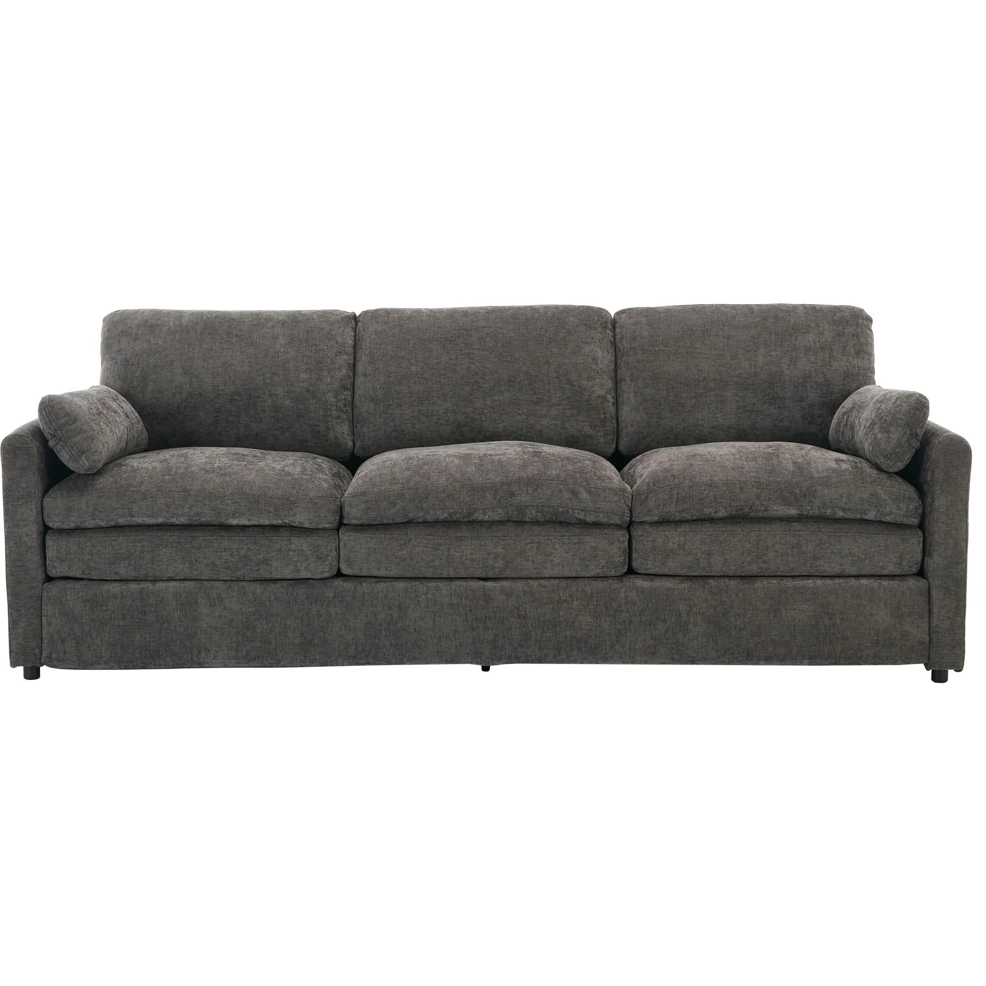 Cozy Upholstered 3 Seater Sofa With Double Cushion - Image 2