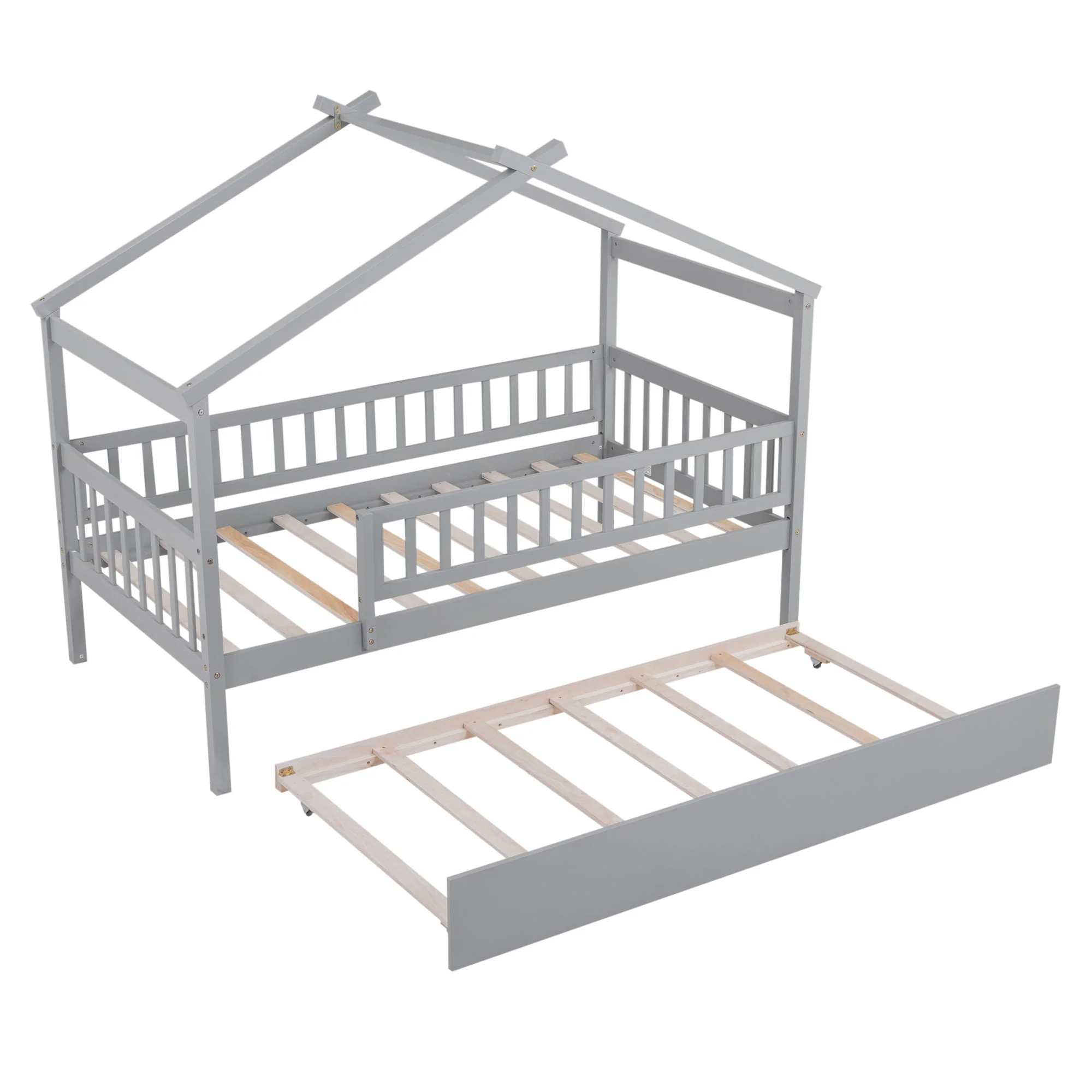Creativity House Bed With Twin Size Trundle - Image 12