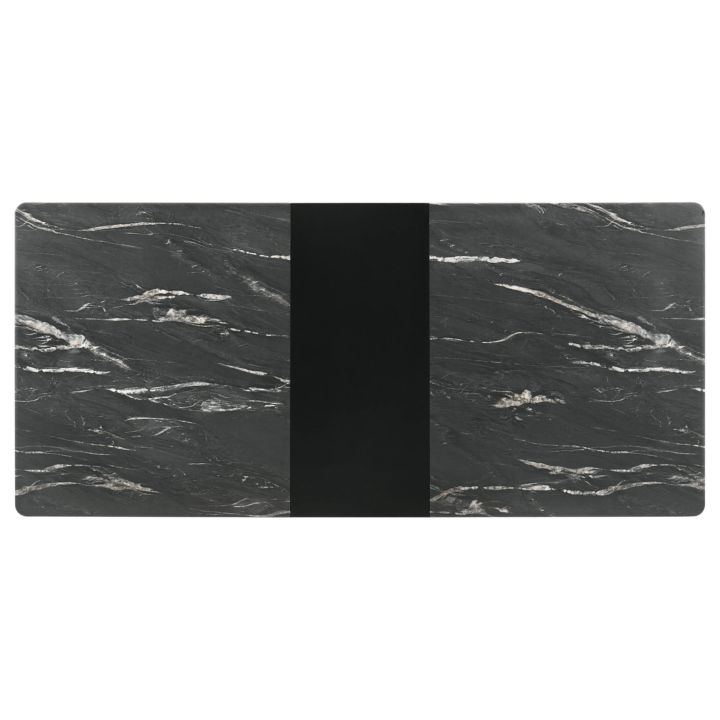 Crestmont 78-Inch Extension Dining Table Black Faux Marble - Image 10