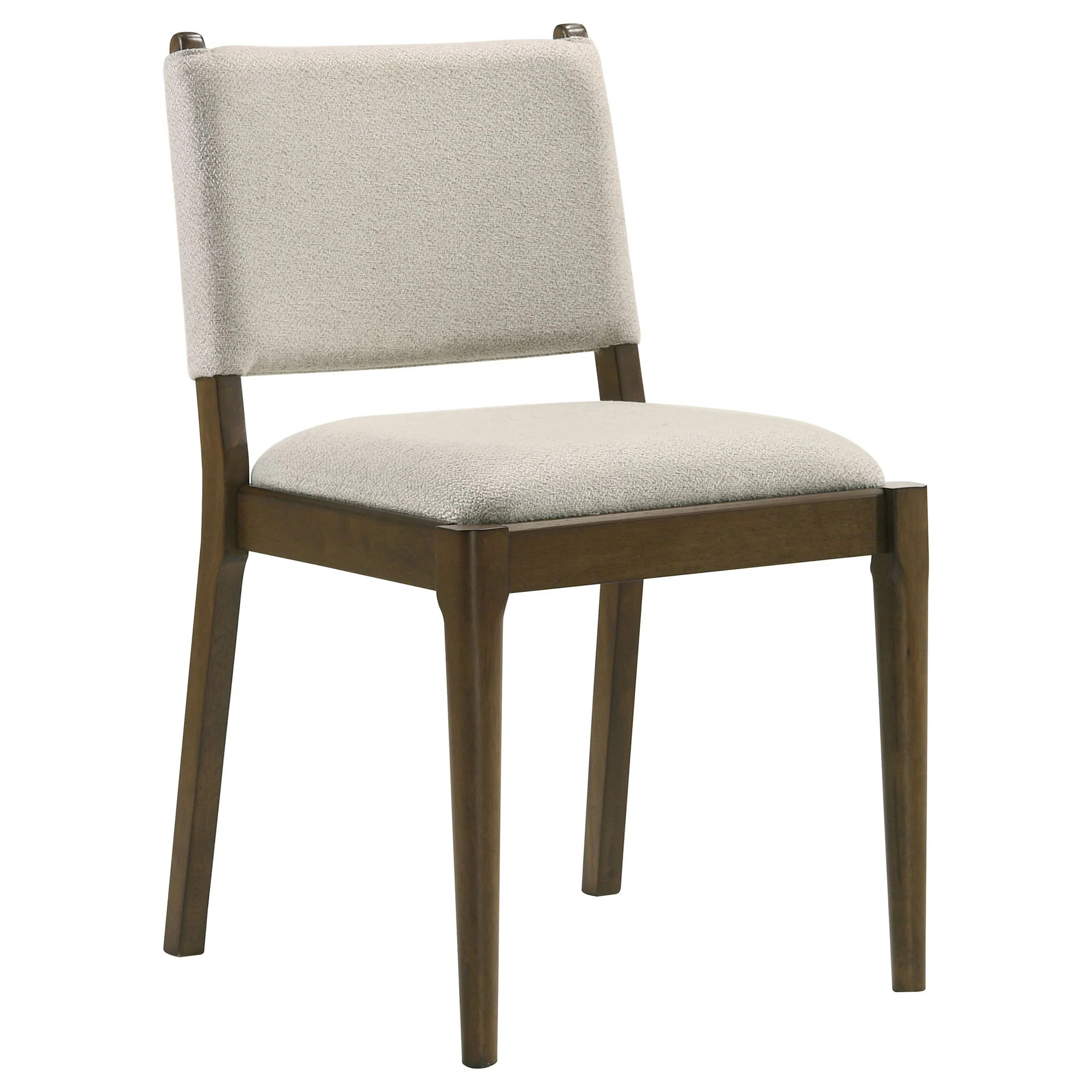 Crispin - 5 Piece Round Dining Table Set With Upholstered Chairs - Brown - Image 3