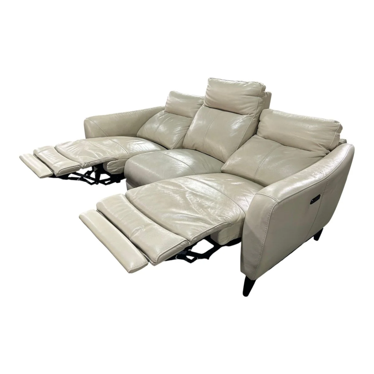 Crosslin Leather Power Reclining Sofa with Power Headrests - Image 3
