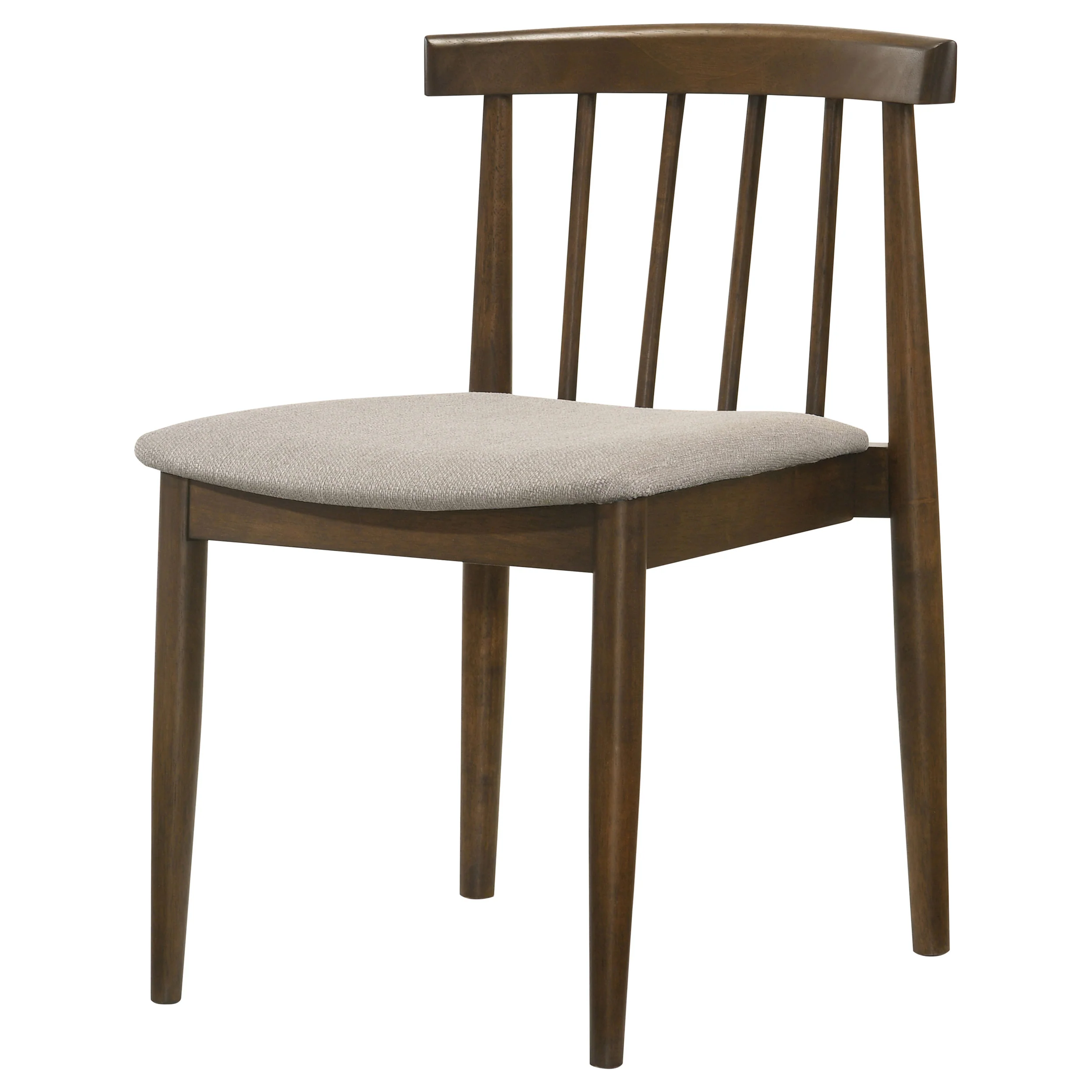 Cullen Dining Side Chair Upholstered Seat, Dark Walnut (Set of 2) - Image 3