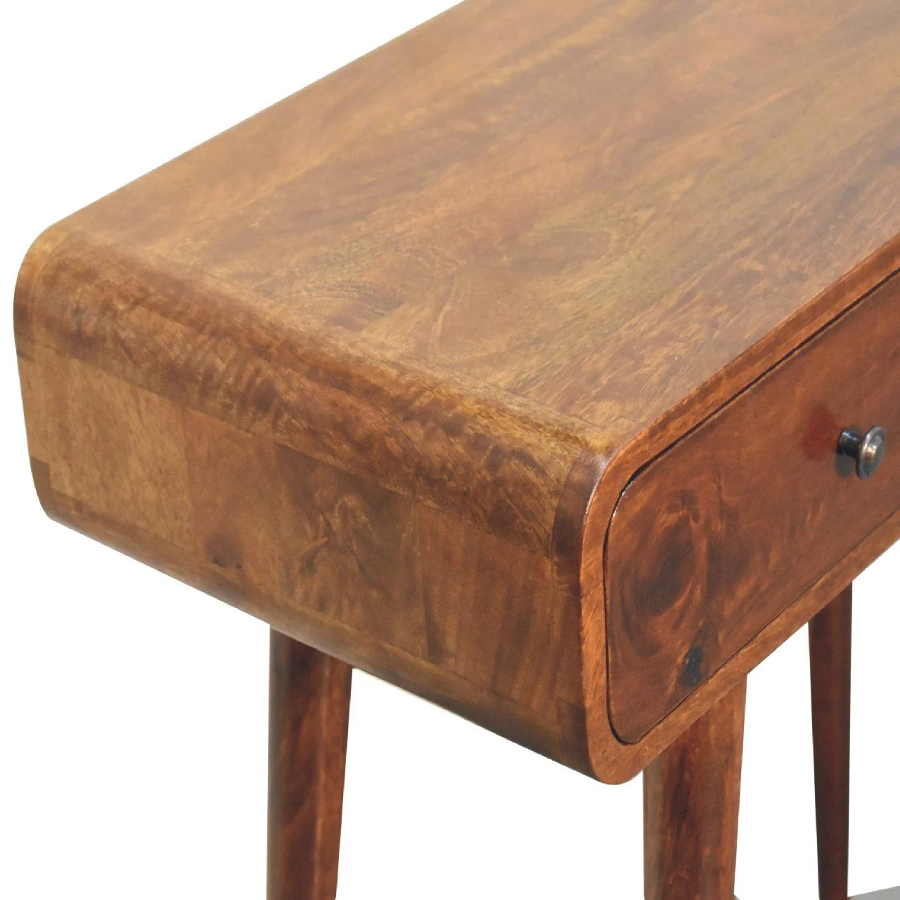 Curved Hallway Table - Chestnut - Image 7