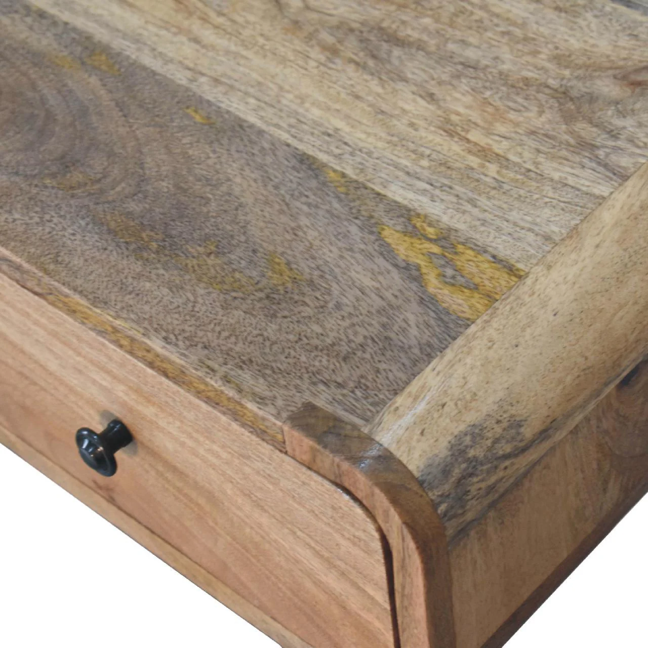 Curved Writing Desk - Oak - Image 7