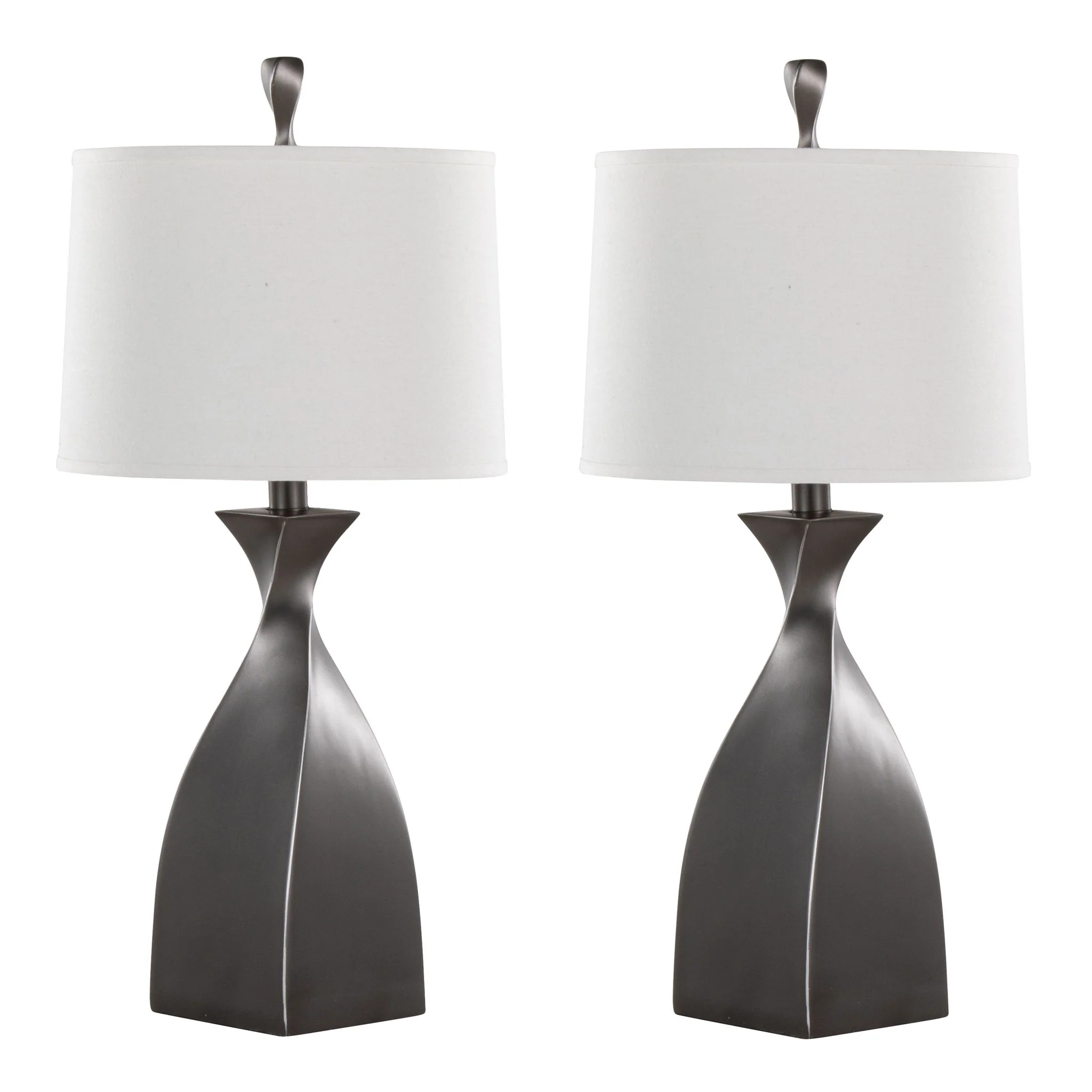 Curvo - Contemporary Polyresin Table Lamp (Set of 2) - Image 2