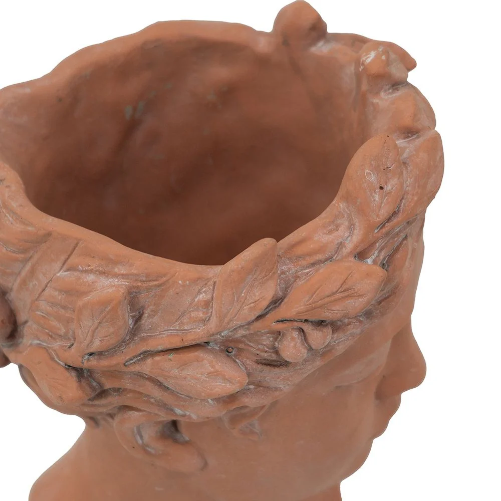 D7X11" Visage Head Bust Planter - Brown - Image 8