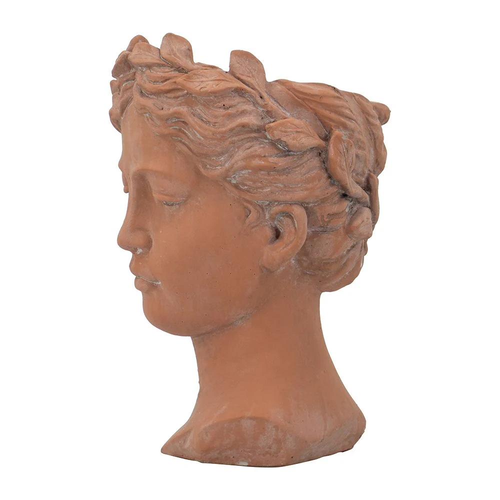 D7X11" Visage Head Bust Planter - Brown - Image 9