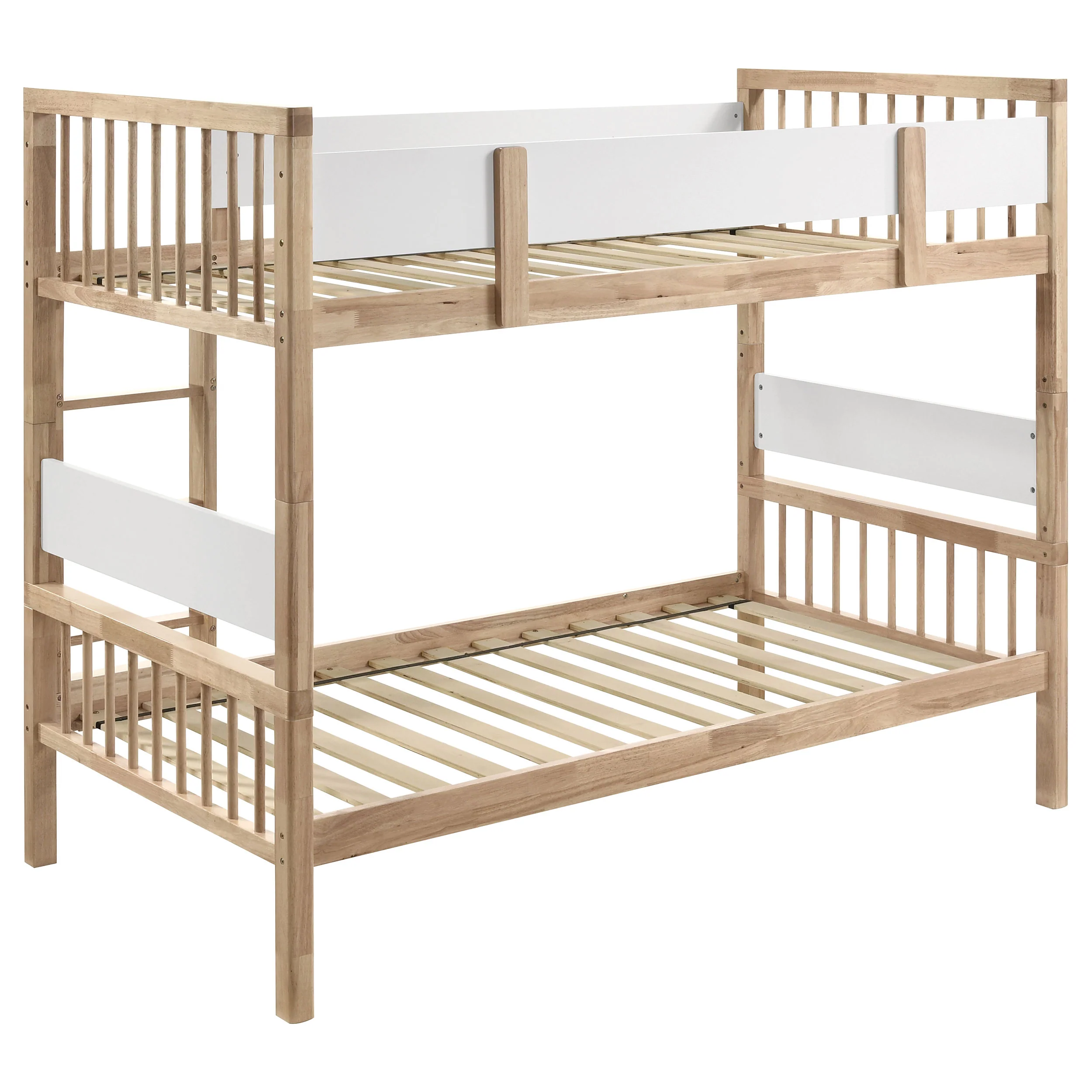 Dakota Wood Twin Over Twin Bunk Bed, Natural - Image 4