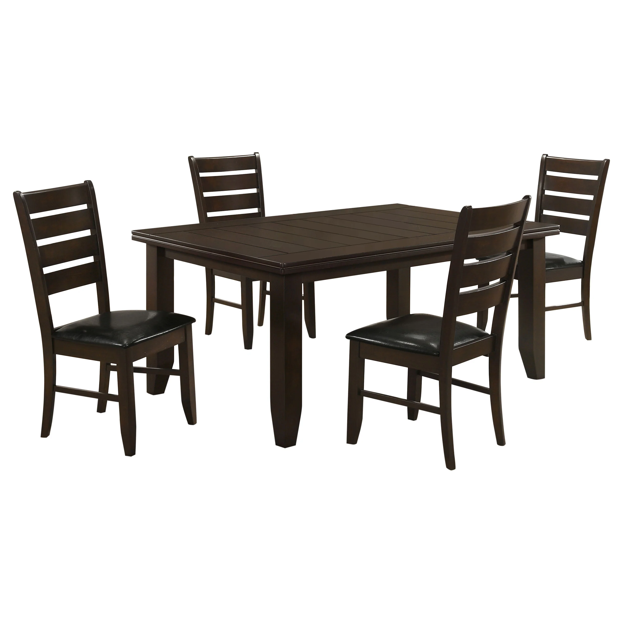 Dalila 5-Piece Dining Set with Cappuccino Finish - Image 5