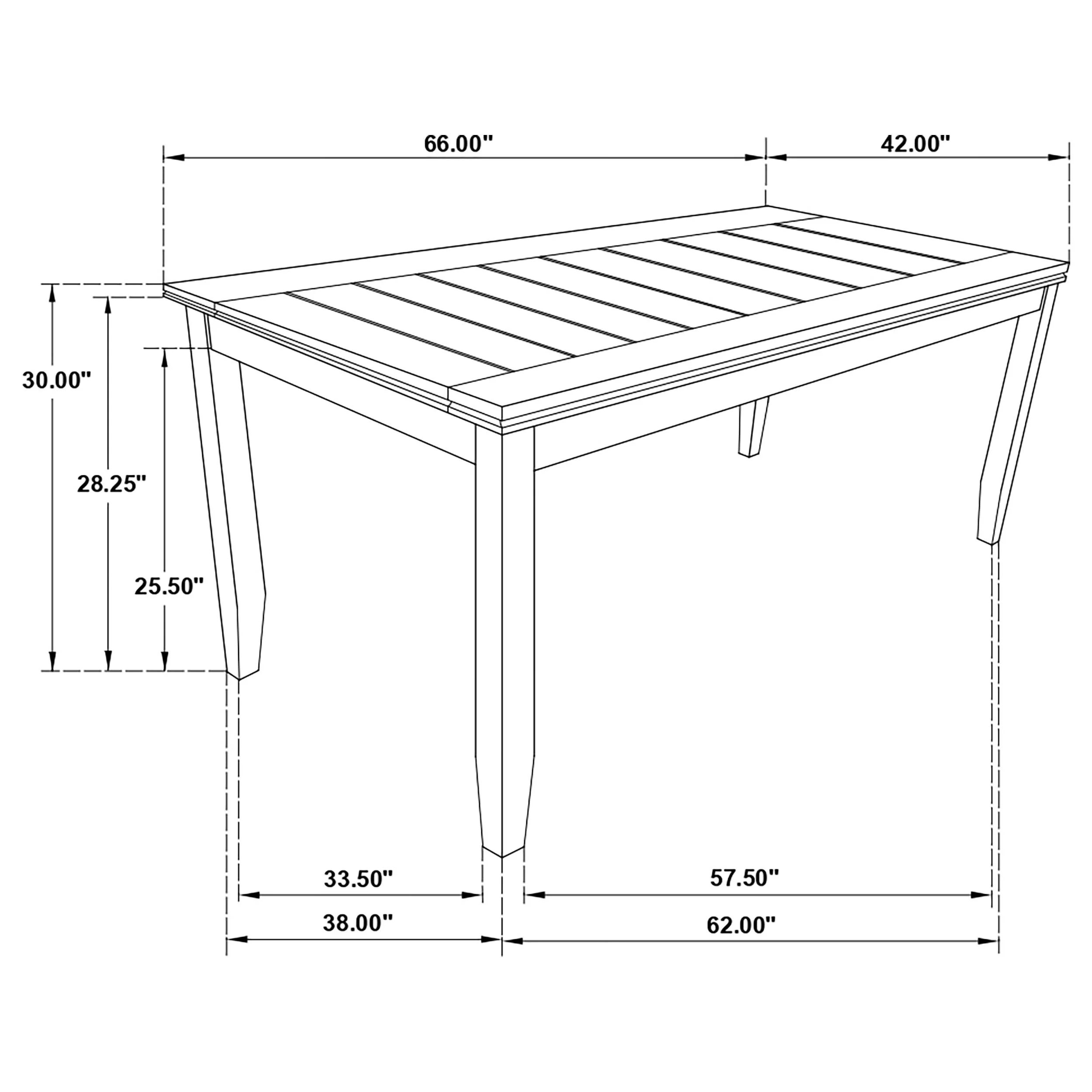 Dalila 5-Piece Rectangular Dining Table Set, Dark Grey - Image 11