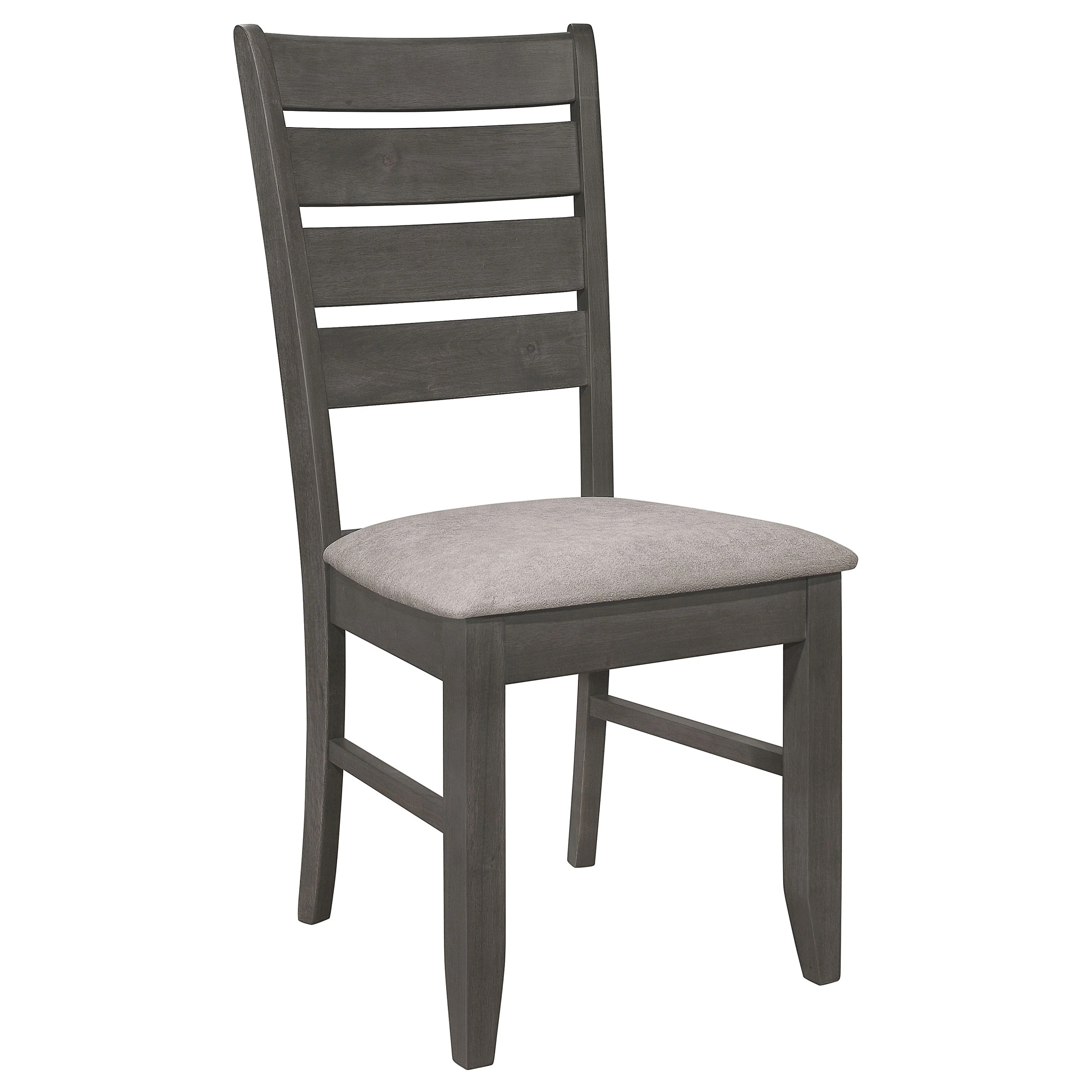 Dalila Wood Dining Side Chair Dark Grey (Set of 2) - Image 5