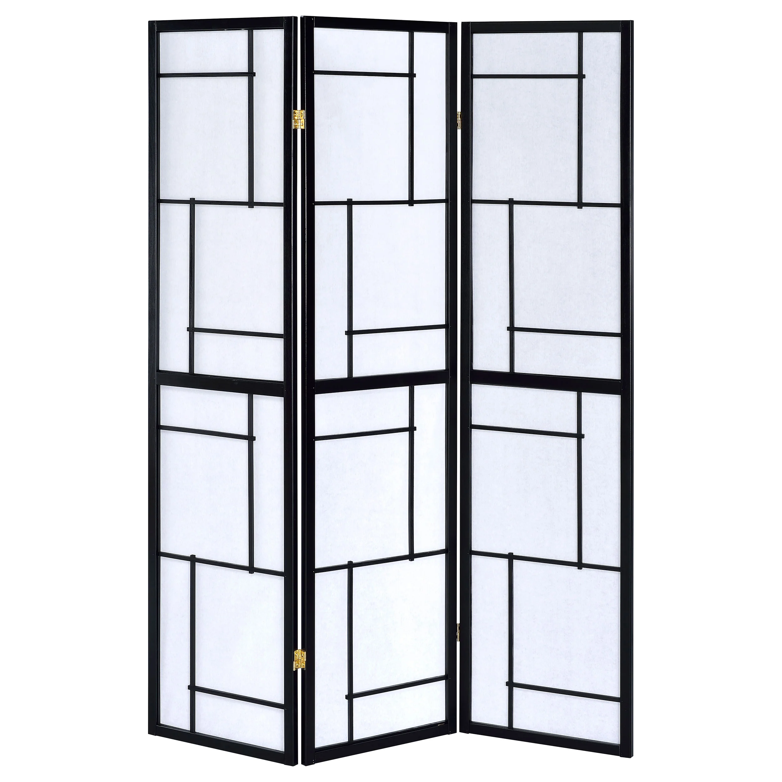 Damis 3-Panel Black Shoji Screen Room Divider - Image 4